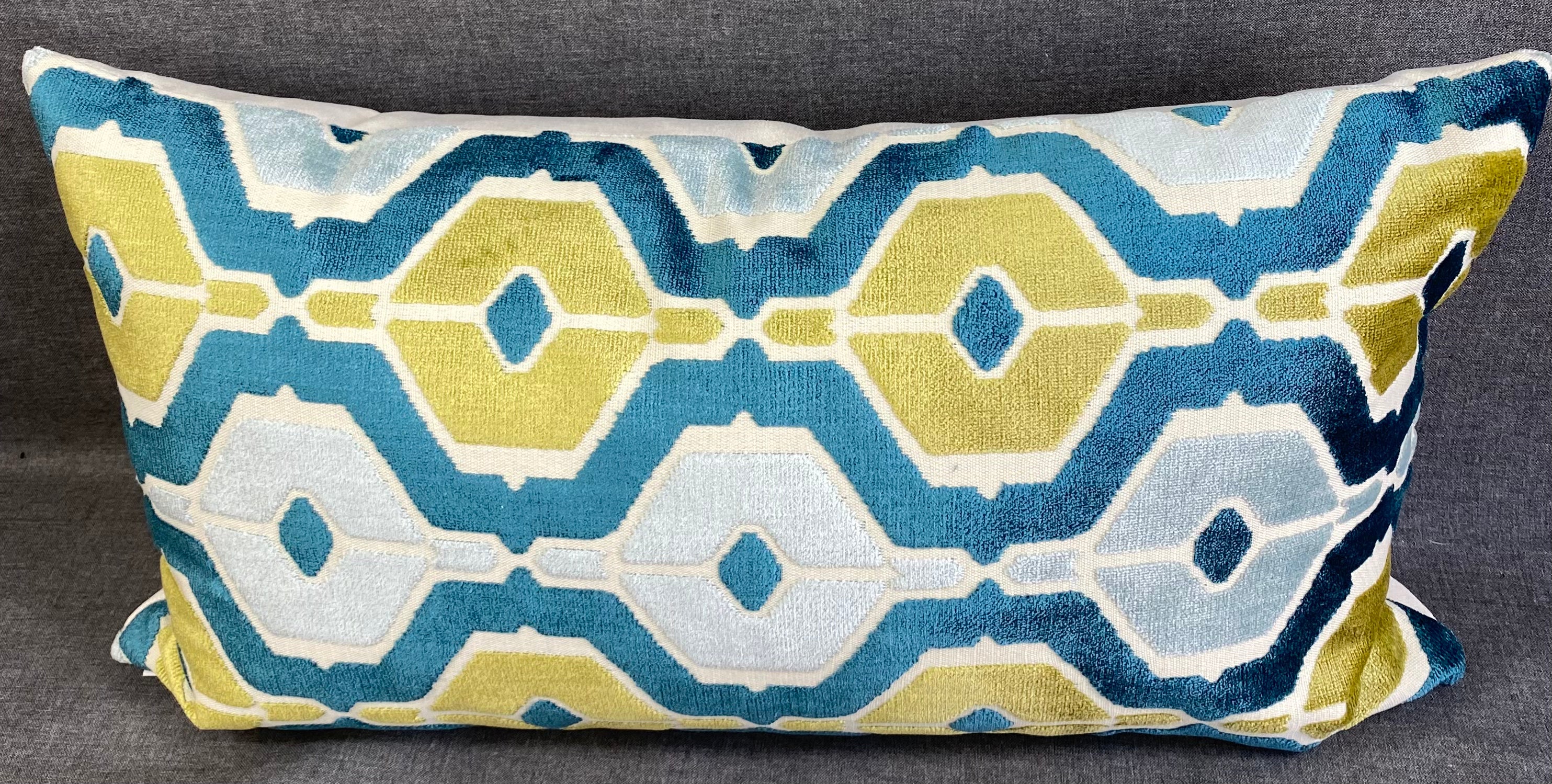 Luxury Lumbar Pillow - 24" x 14" - Dellan Teal