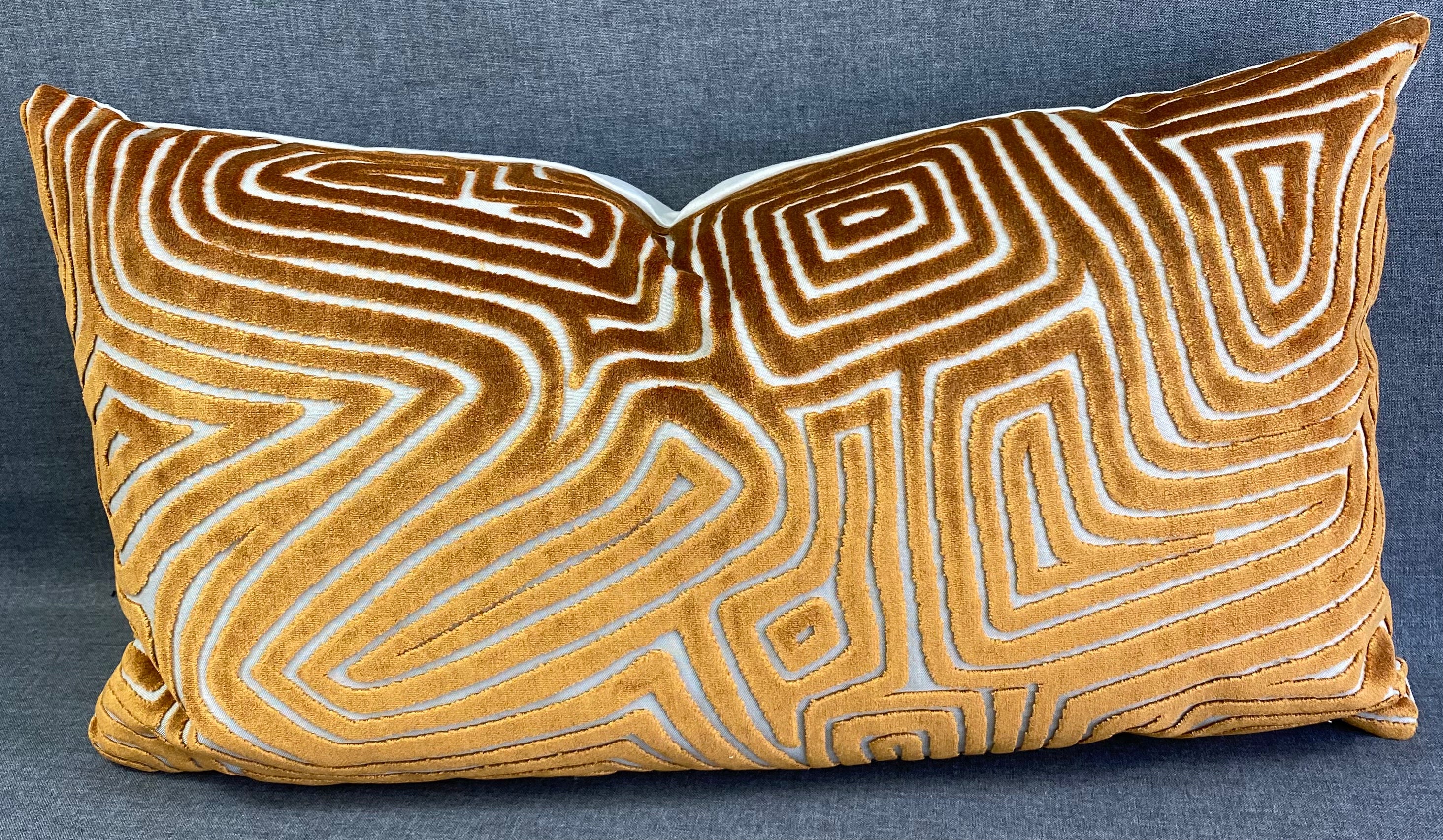 Luxury Lumbar Pillow - 24" x 14"- Vertigo Rust