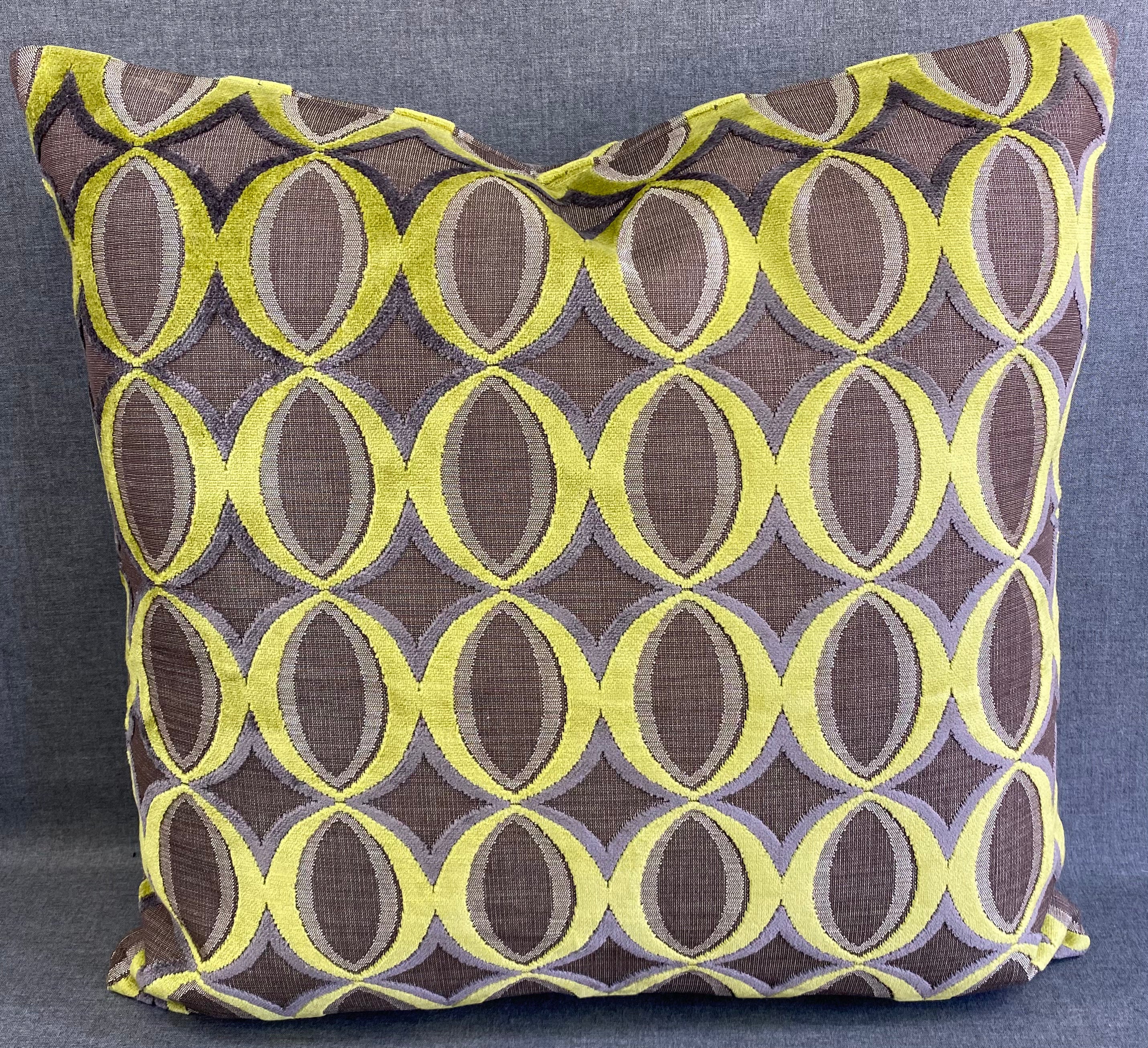 Luxury Pillow- Sinatra Lime  24" x 24"