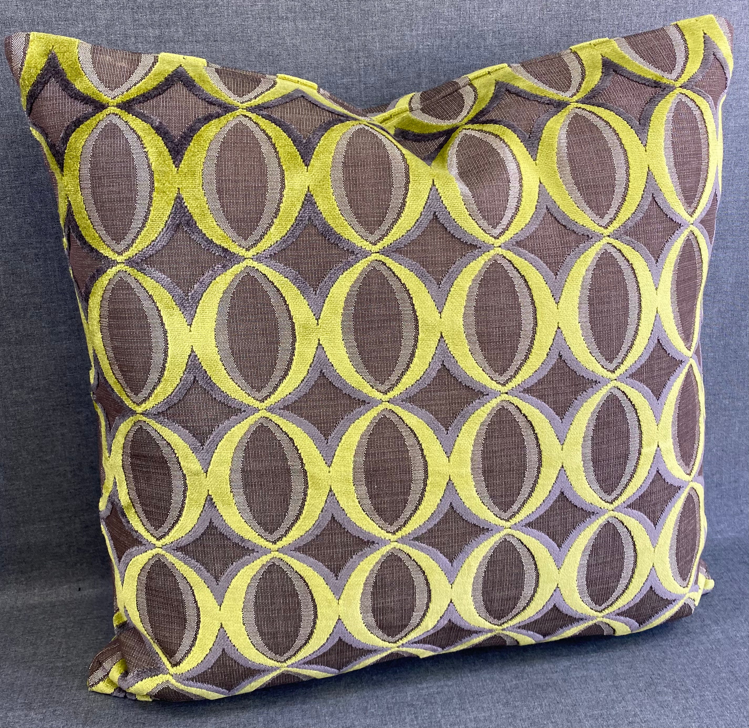 Luxury Pillow- Sinatra Lime  24" x 24"