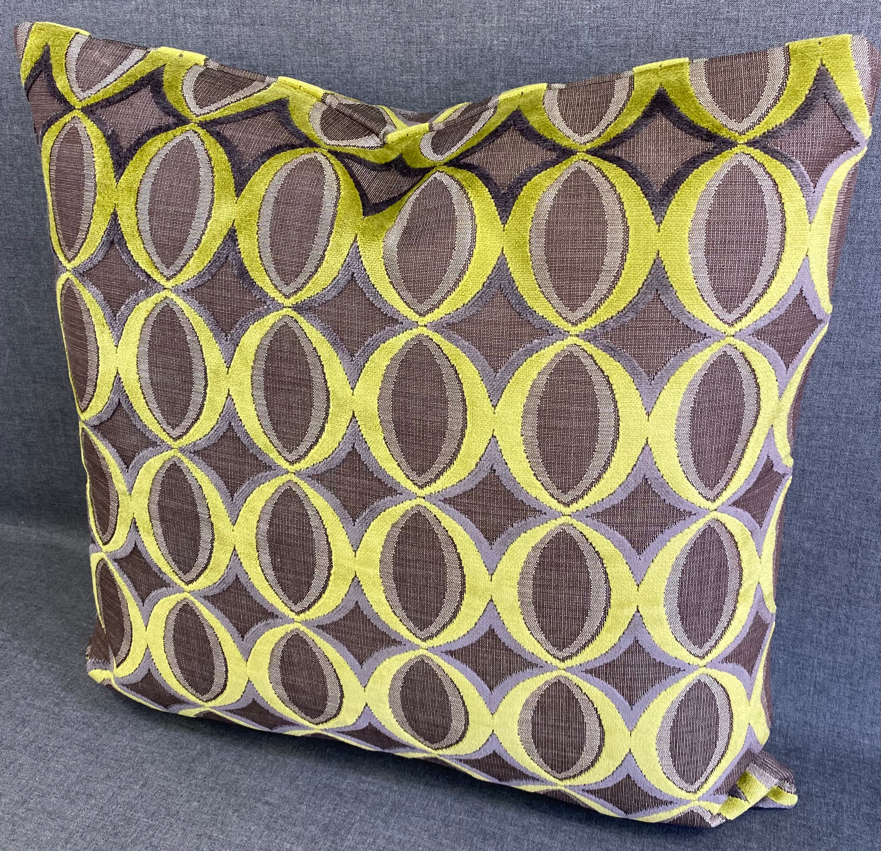 Luxury Pillow- Sinatra Lime  24" x 24"