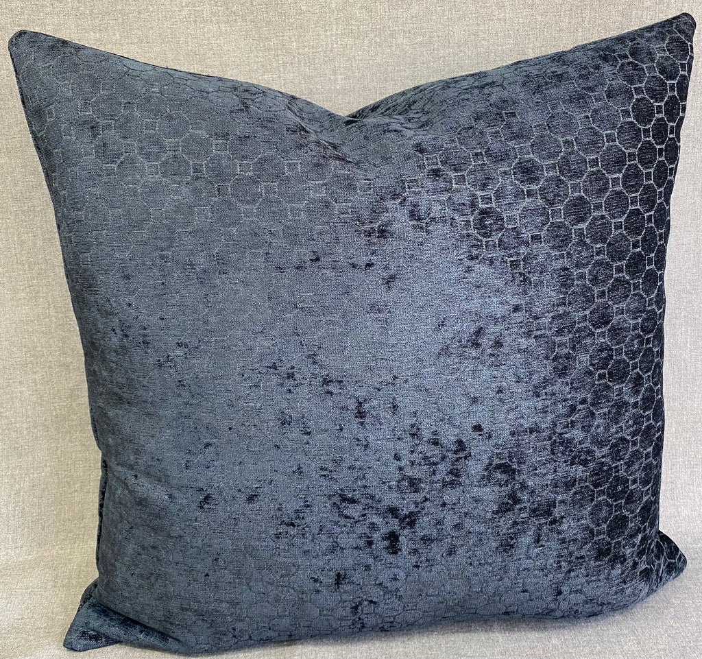 Luxury Pillow -  24" x 24"- Smokey Blue