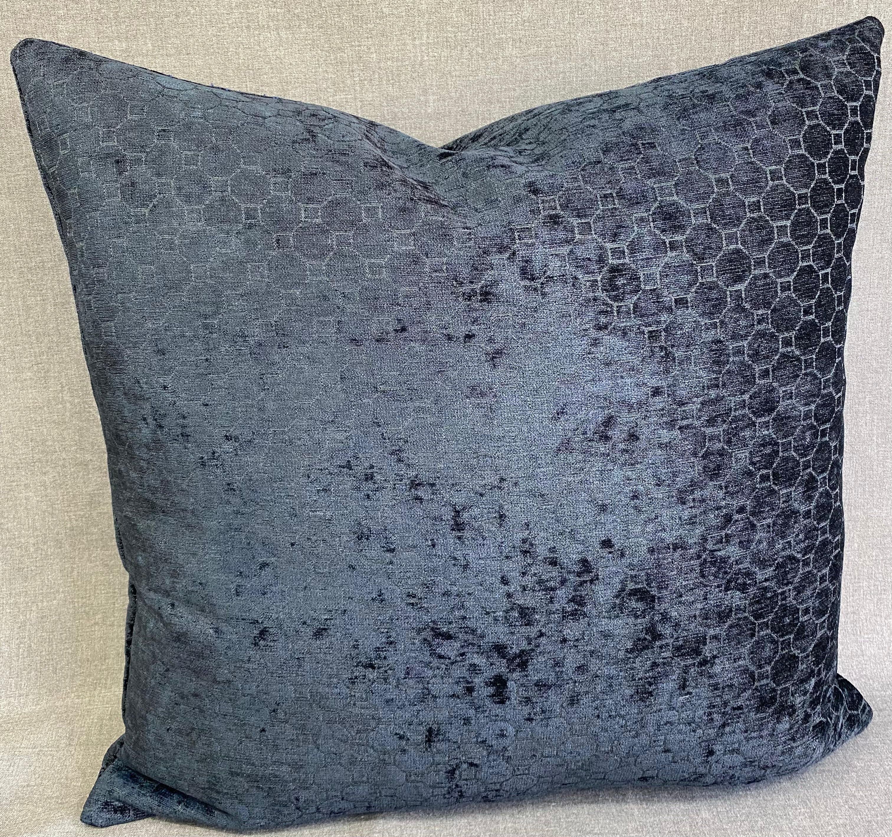Luxury Pillow -  24" x 24"- Smokey Blue