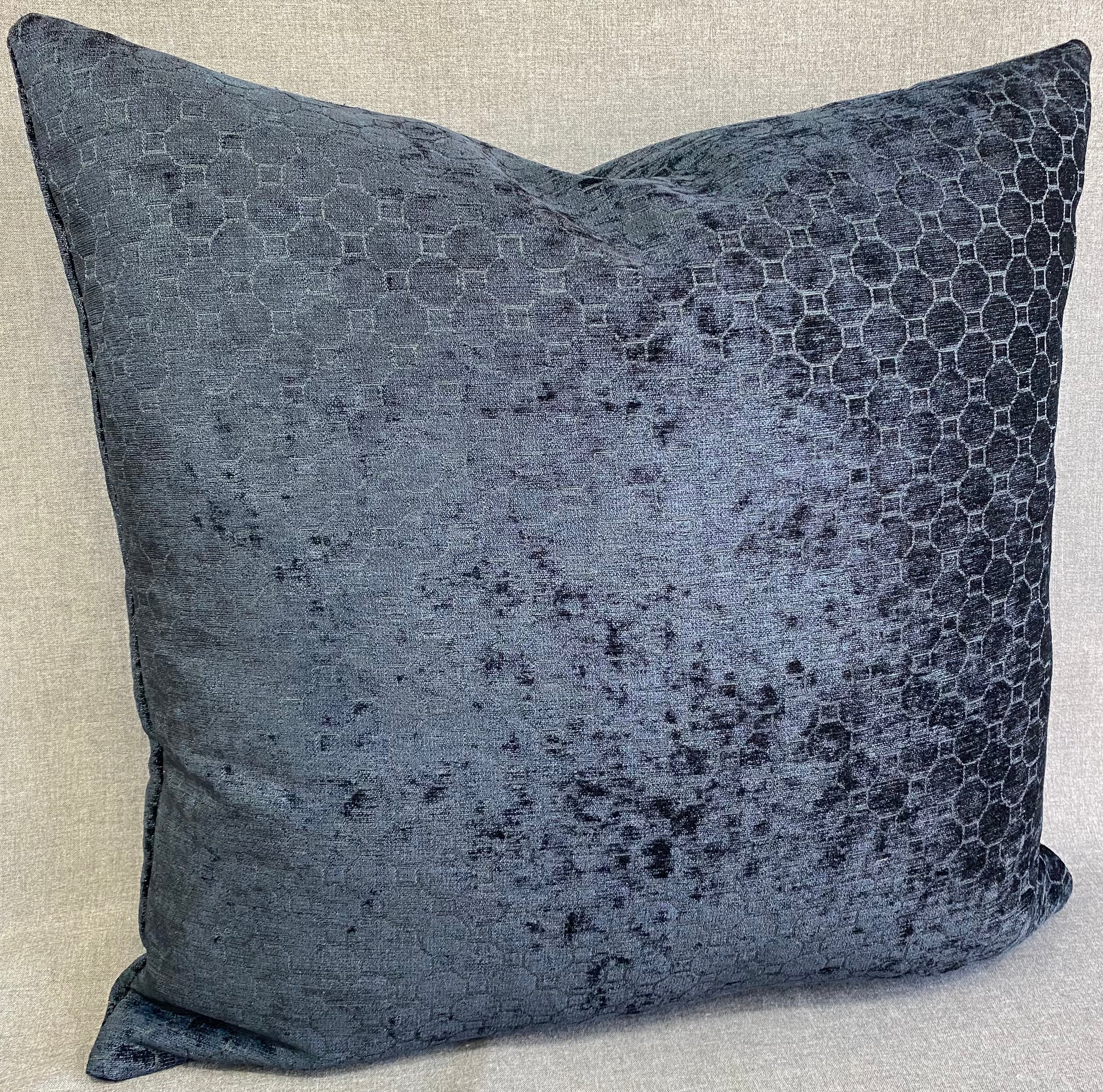 Luxury Pillow -  24" x 24"- Smokey Blue
