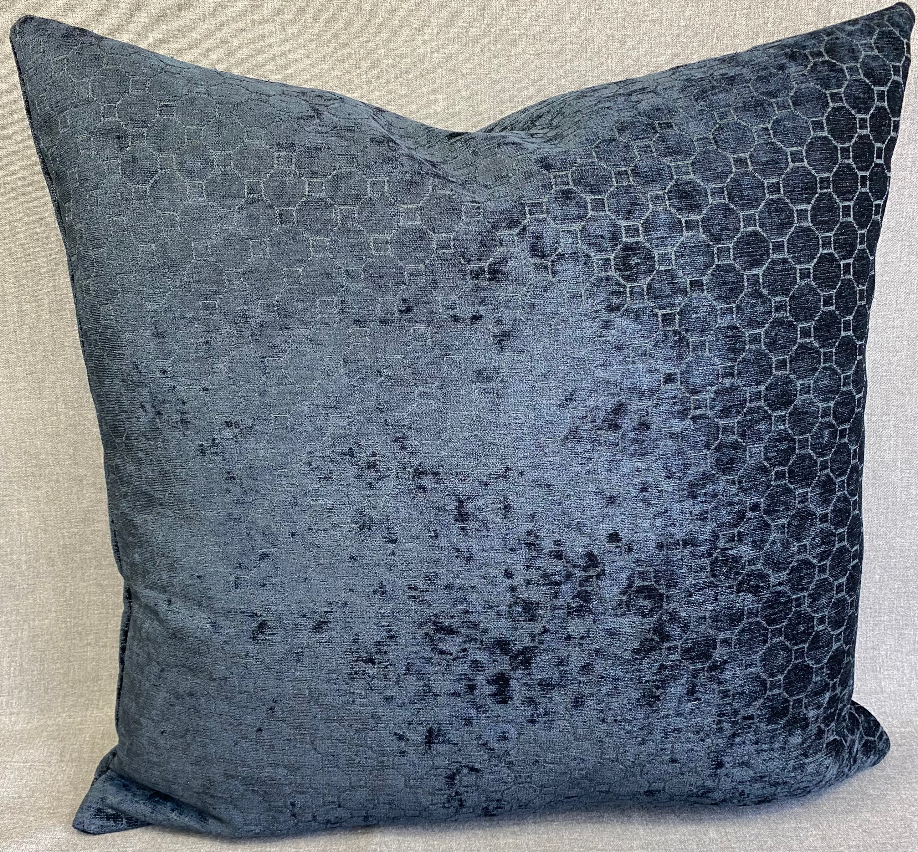 Luxury Pillow -  24" x 24"- Smokey Blue