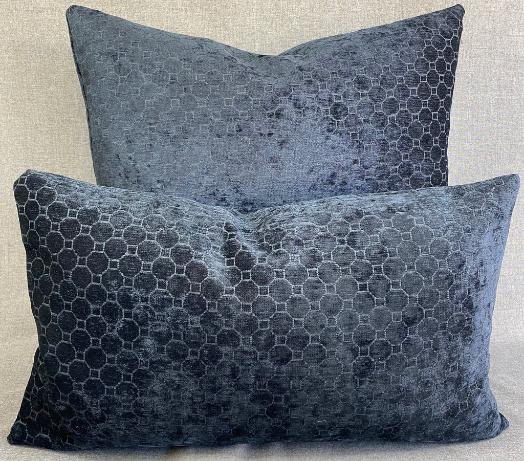 Luxury Pillow -  24" x 24"- Smokey Blue