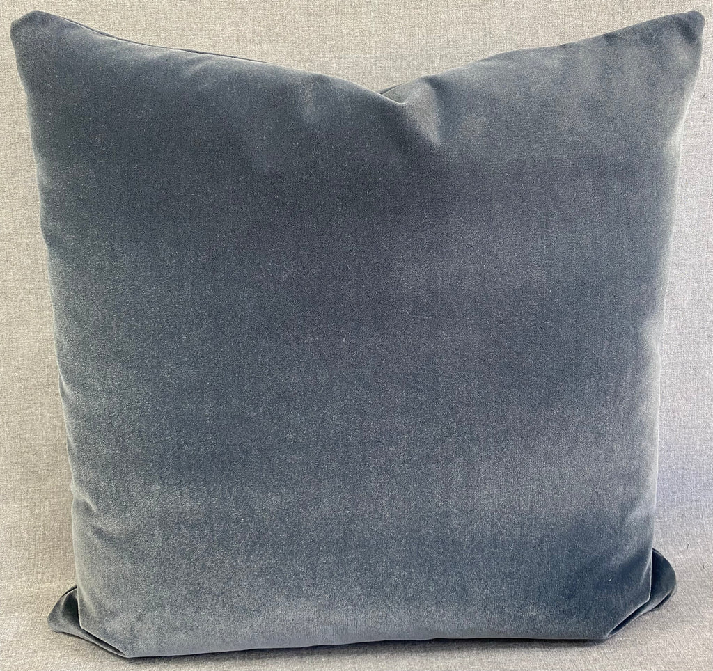 Luxury Pillow - 24" x 24"- Slate Mohair
