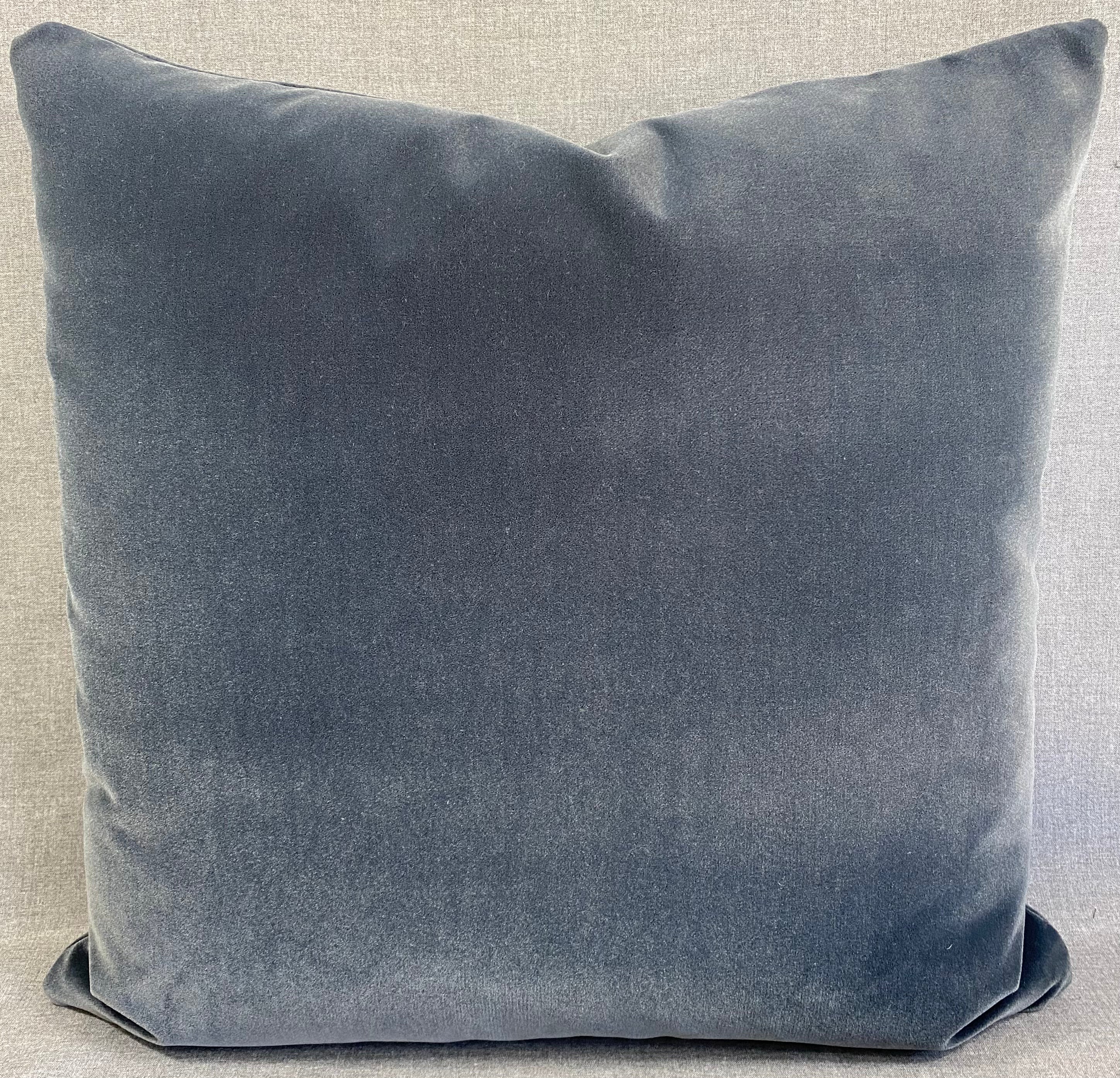 Luxury Pillow - 24" x 24"- Slate Mohair