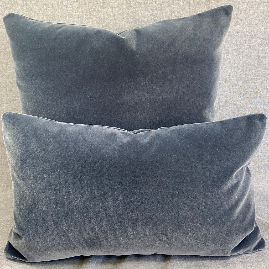 Luxury Pillow - 24" x 24"- Slate Mohair