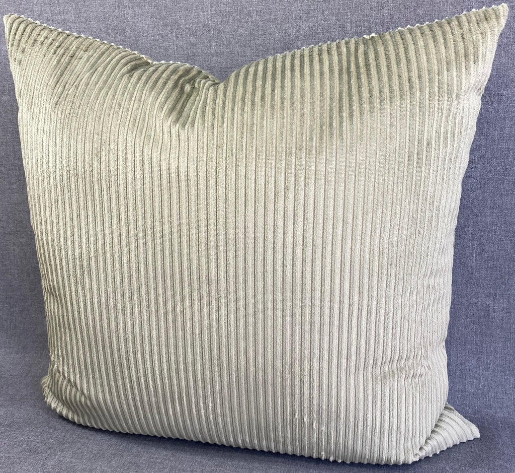 Luxury Pillow -  24" x 24"- Sage Corduroy