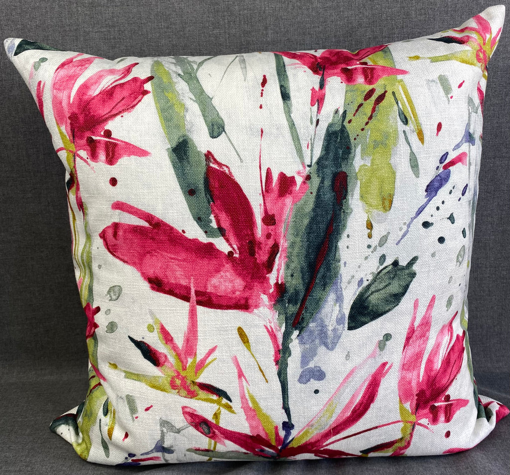 Luxury Pillow - 24” x 24” - Marlot - Fucshia