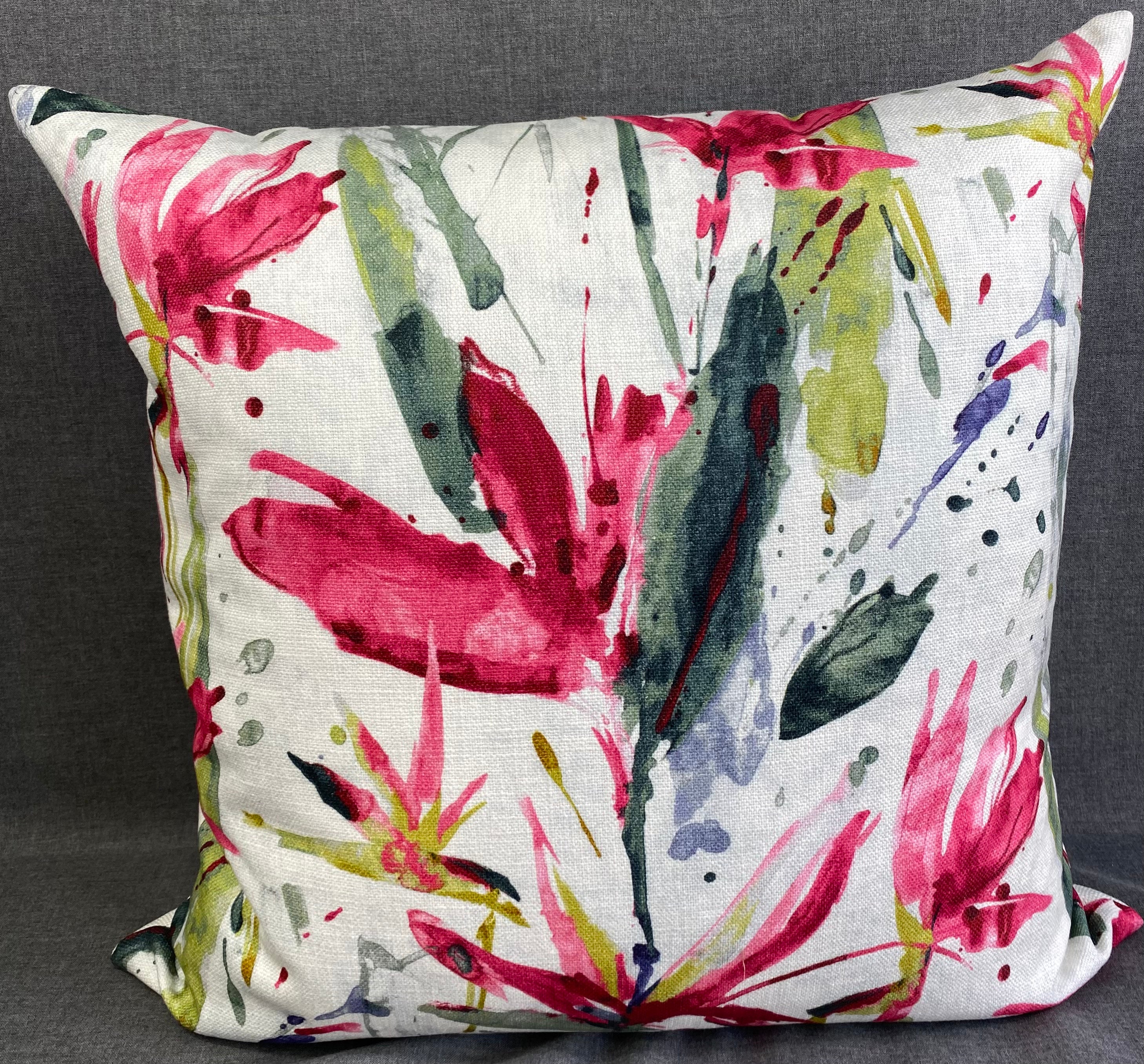Luxury Pillow - 24” x 24” - Marlot - Fucshia