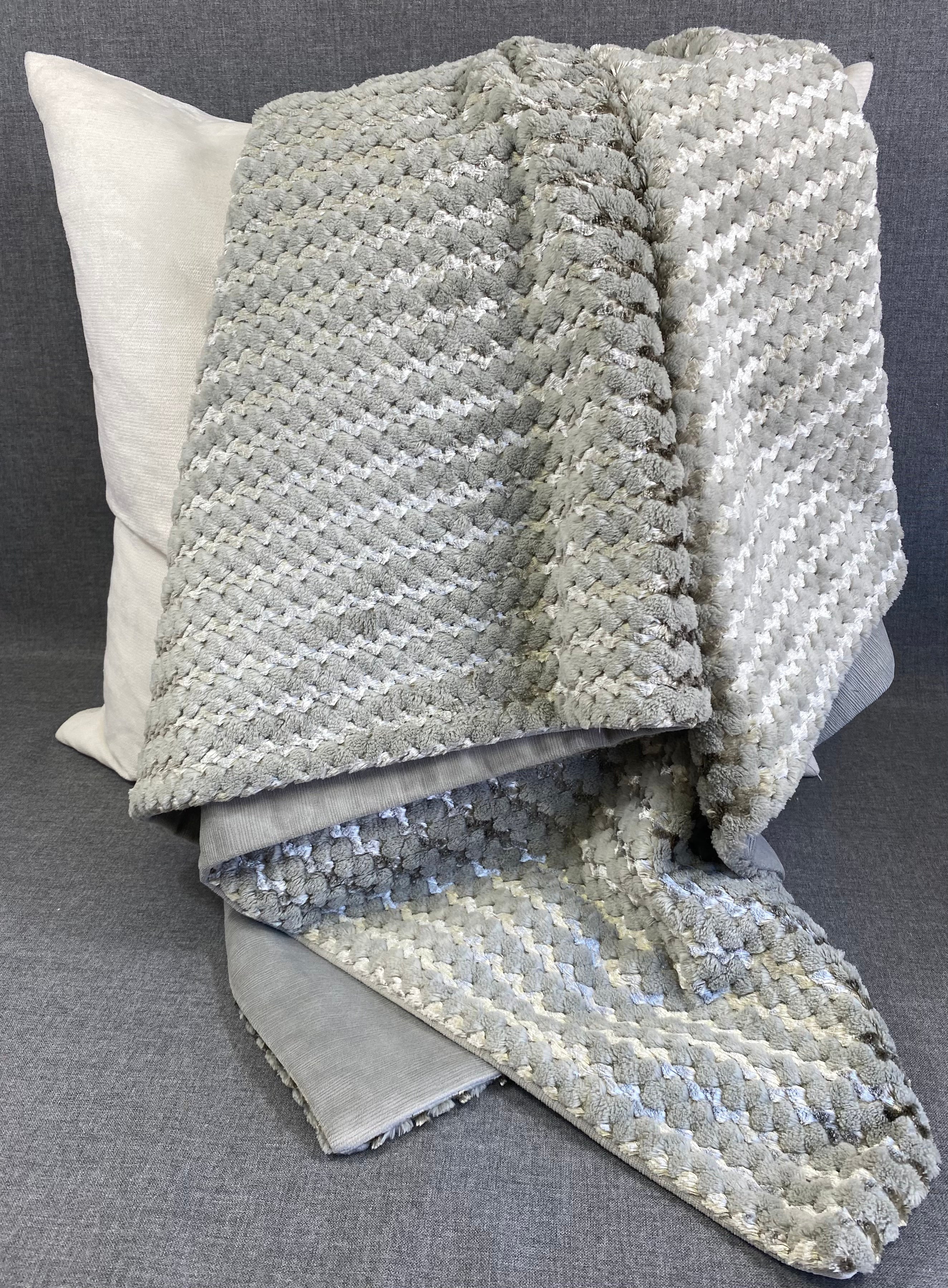 Gene Fur Throw-Grey-52"X62"