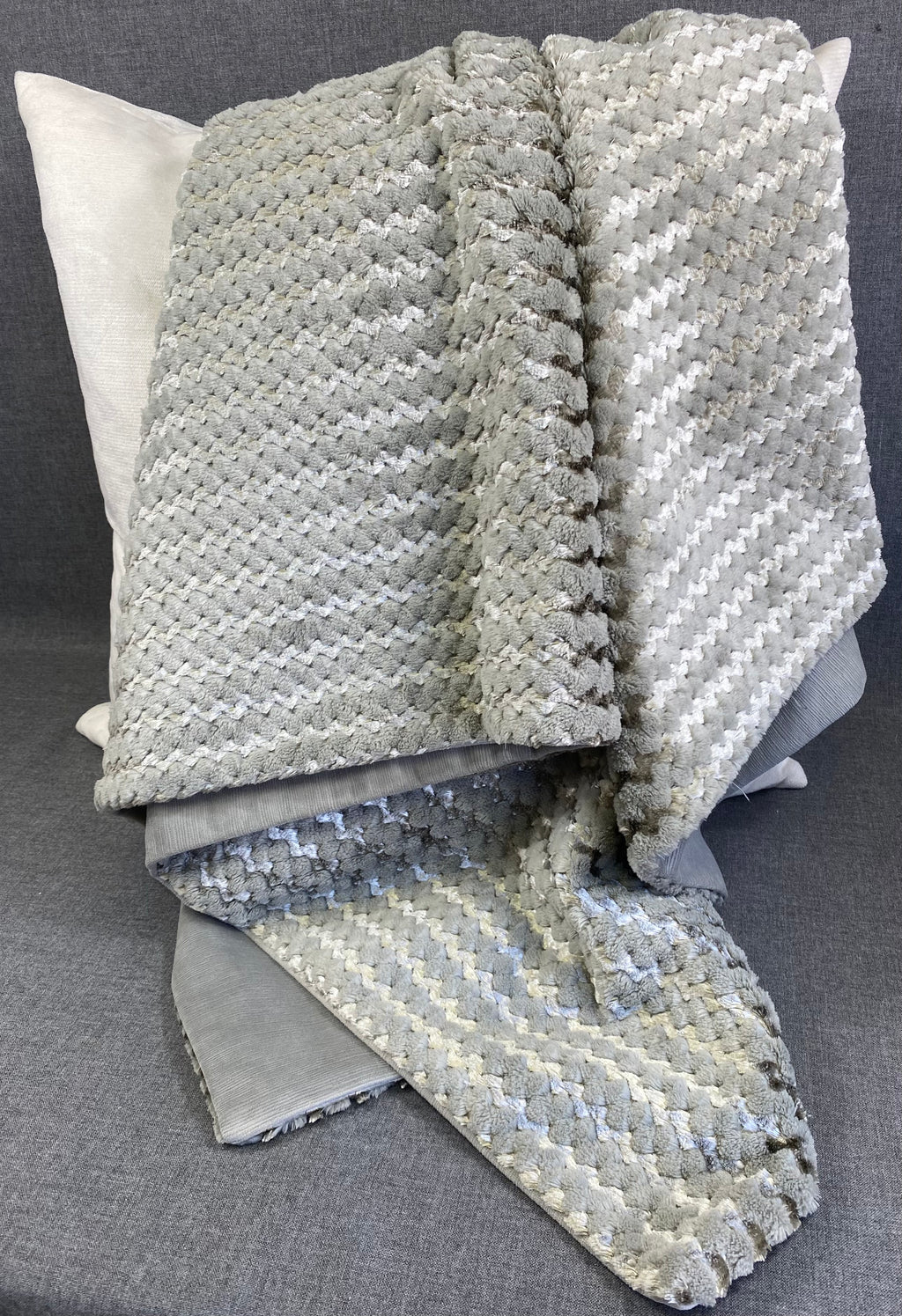 Gene Fur Throw-Grey-52"X62"