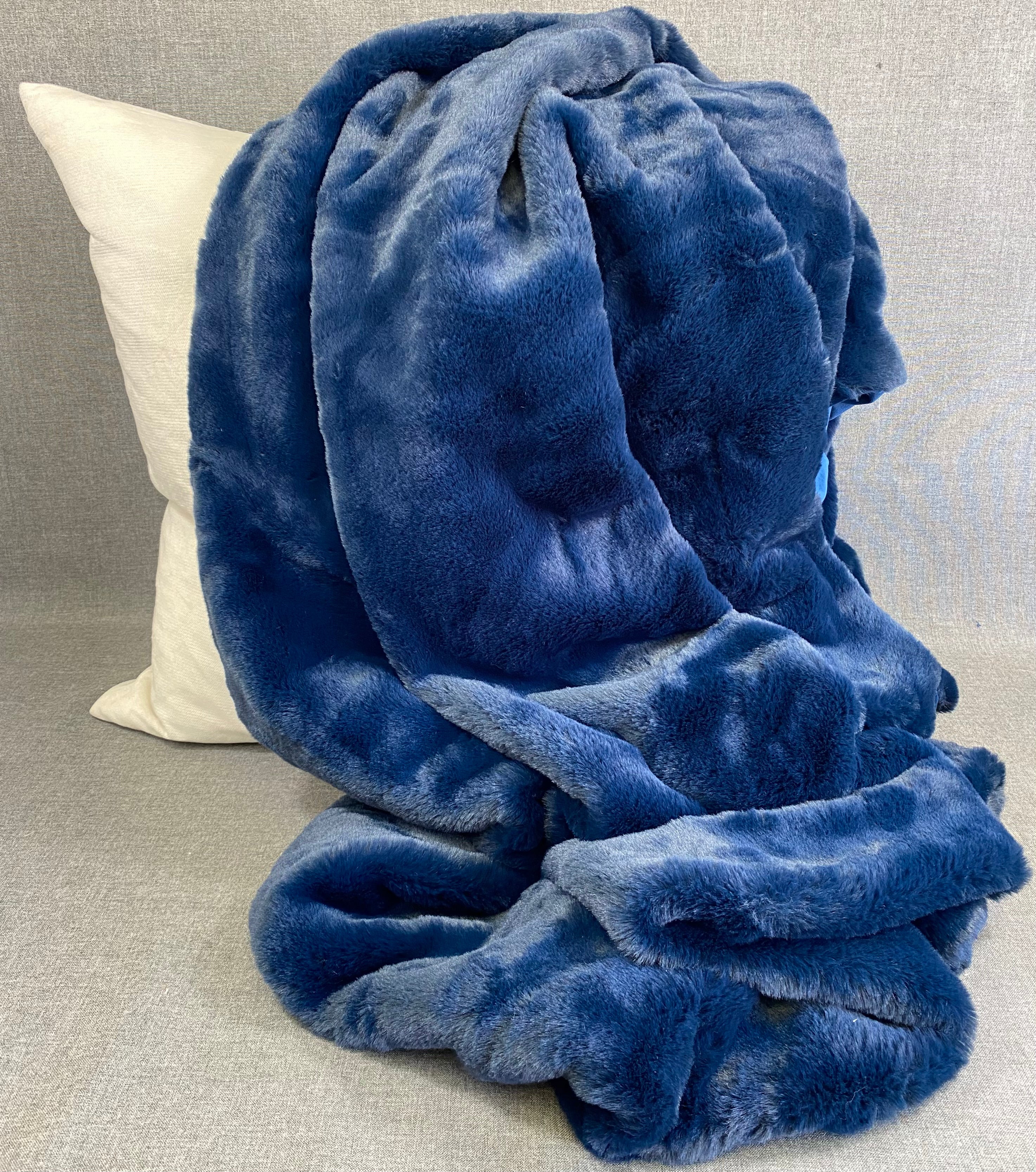 Furocious Throw-Navy-52"X 62"