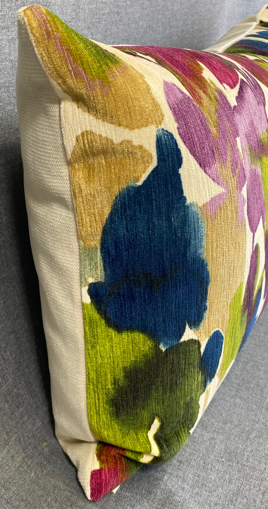 Luxury Lumbar Pillow - 24" x 14"- Aquarelle Multi