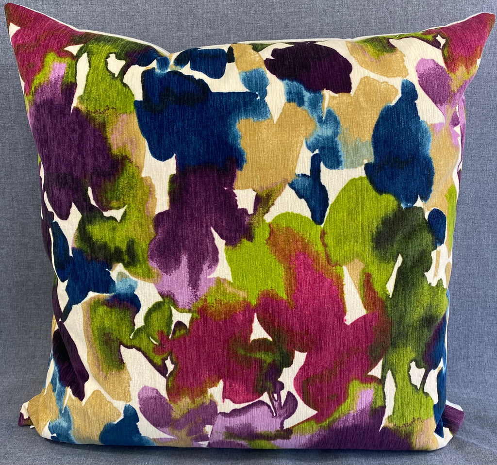 Luxury Pillow -  24" x 24" - Aquarelle Multi