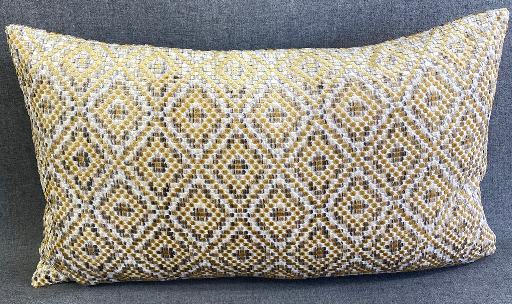 Luxury Lumbar Pillow – 24" × 14" – Bee Hive