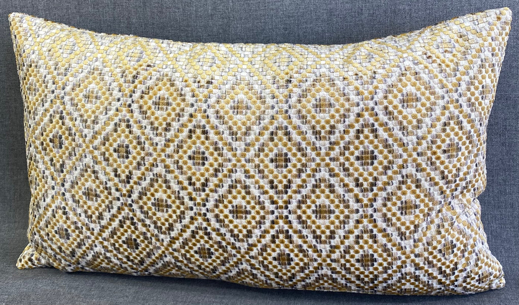 Luxury Lumbar Pillow – 24" × 14" – Bee Hive