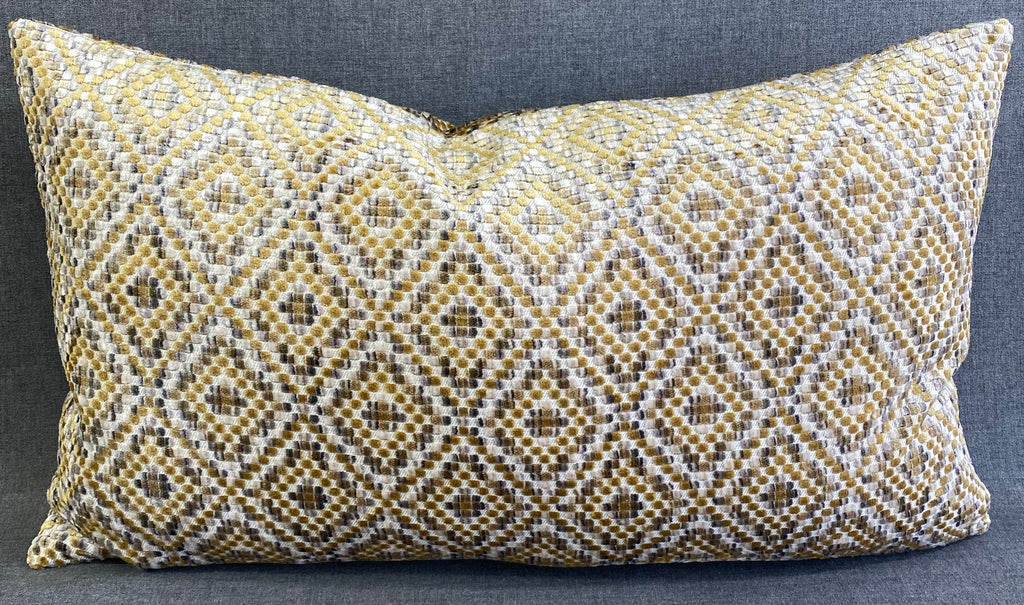 Luxury Lumbar Pillow – 24" × 14" – Bee Hive