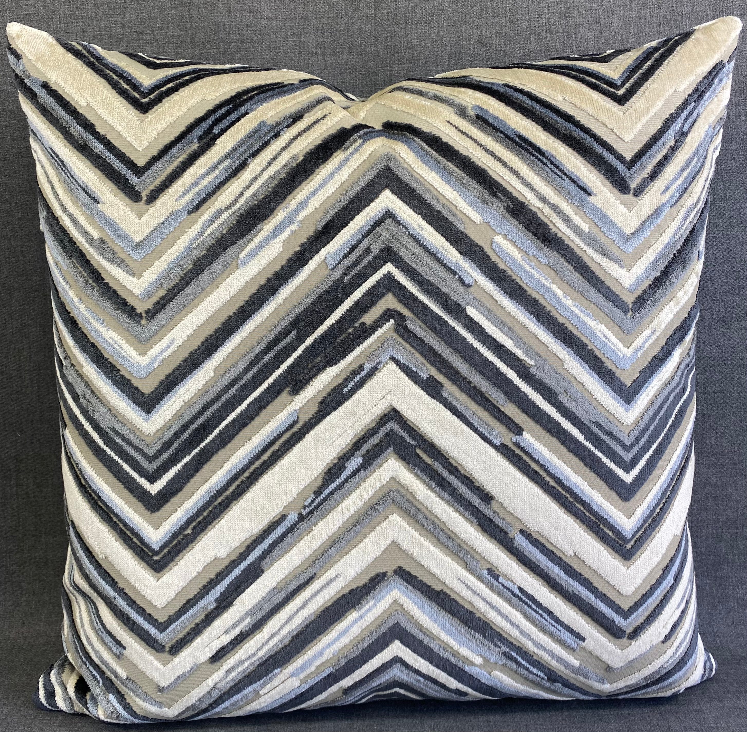 Luxury Pillow -  24" x 24" -  Del Mar-Blue