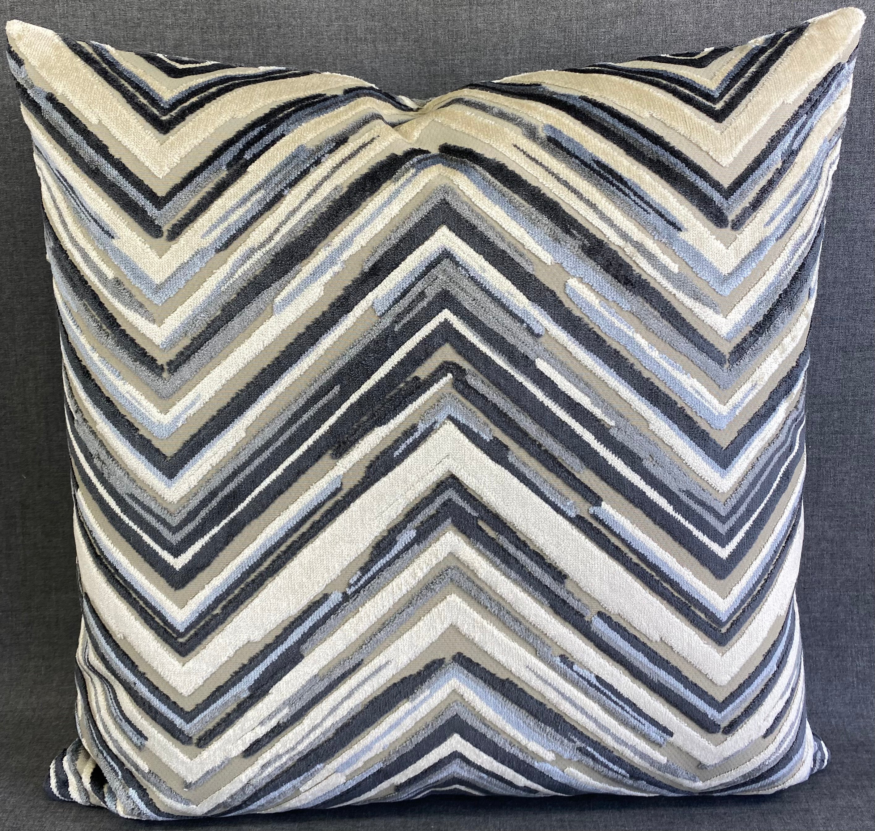 Luxury Pillow -  24" x 24" -  Del Mar-Blue