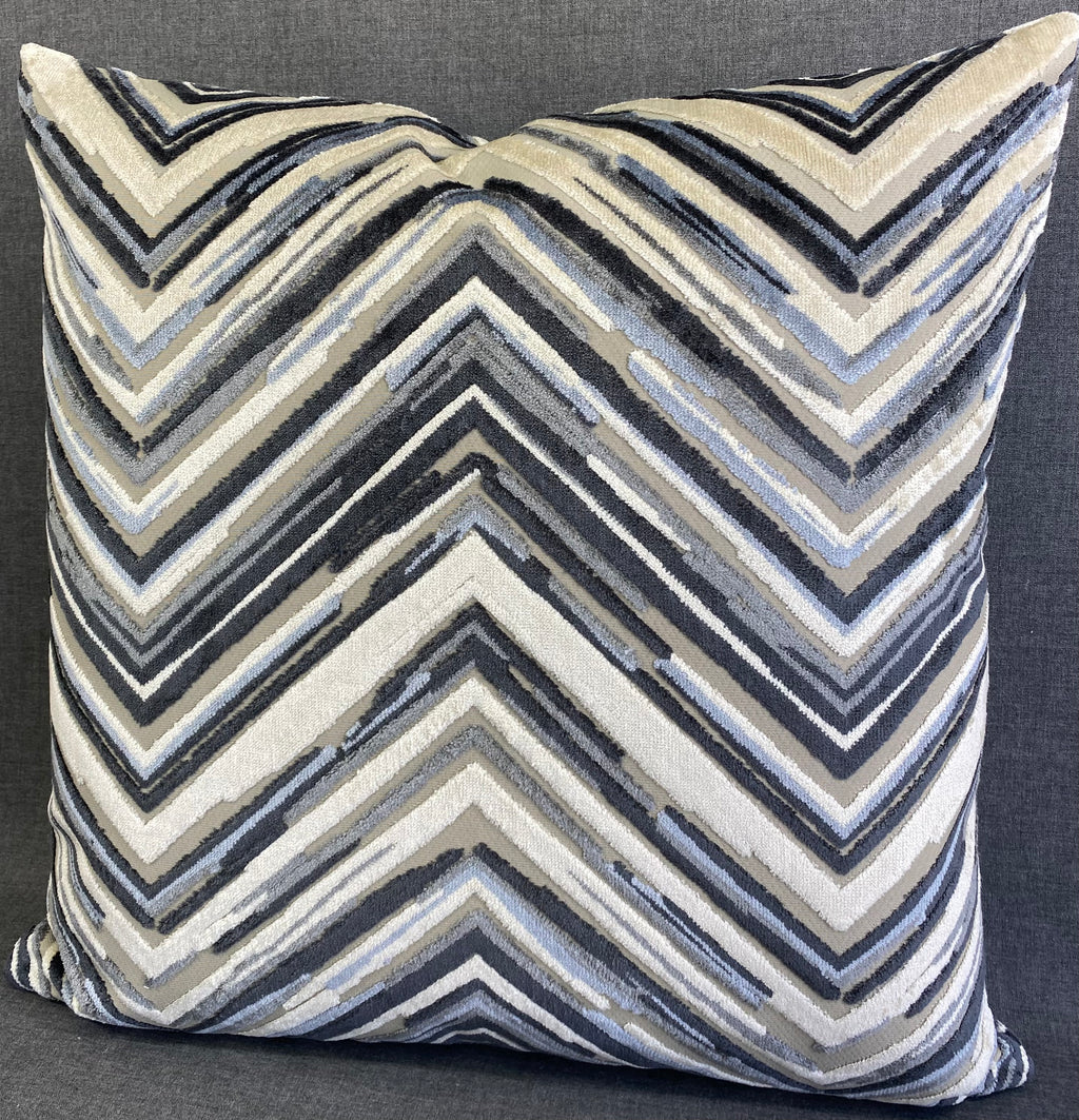 Luxury Pillow -  24" x 24" -  Del Mar-Blue