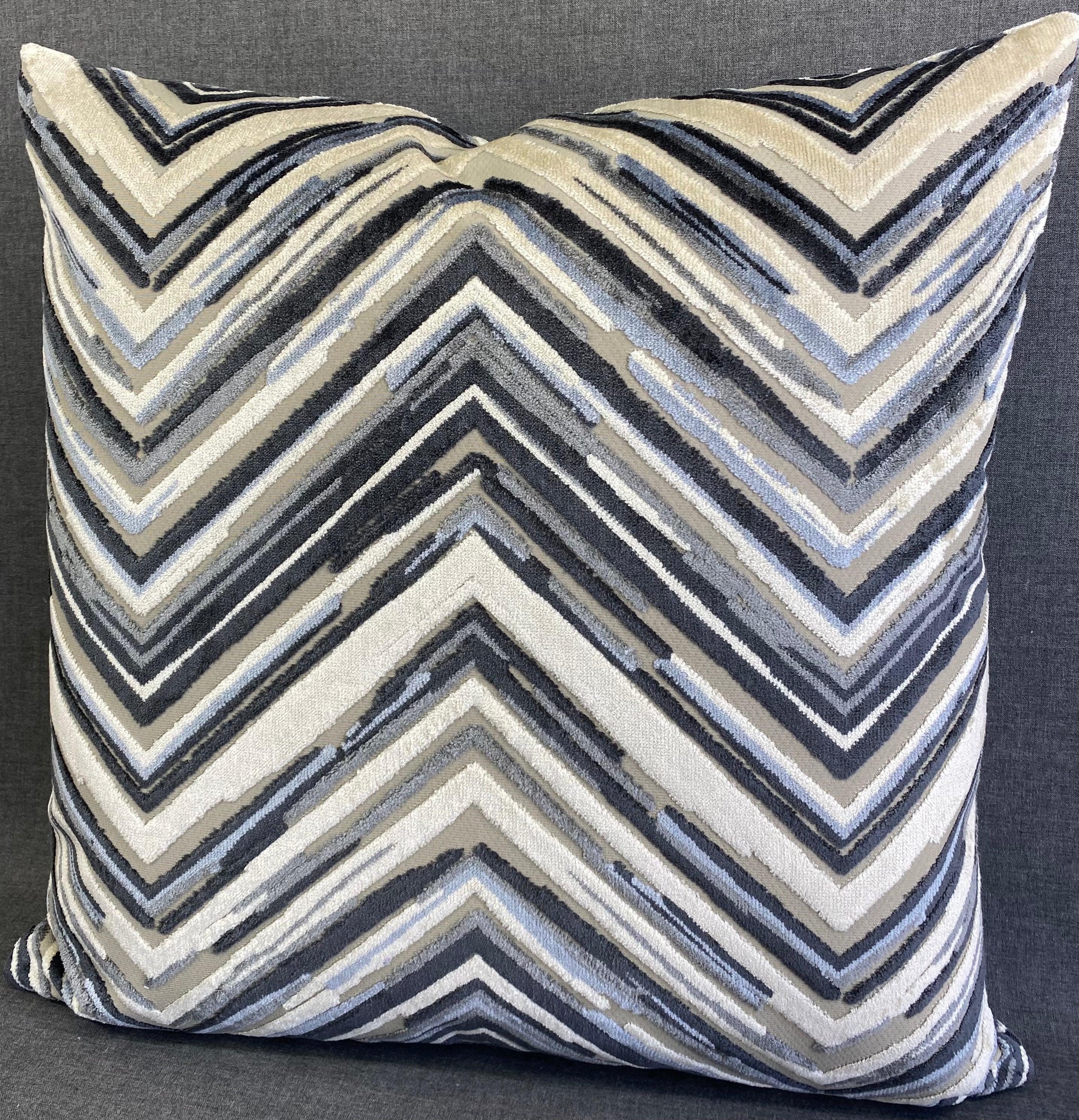 Luxury Pillow -  24" x 24" -  Del Mar-Blue