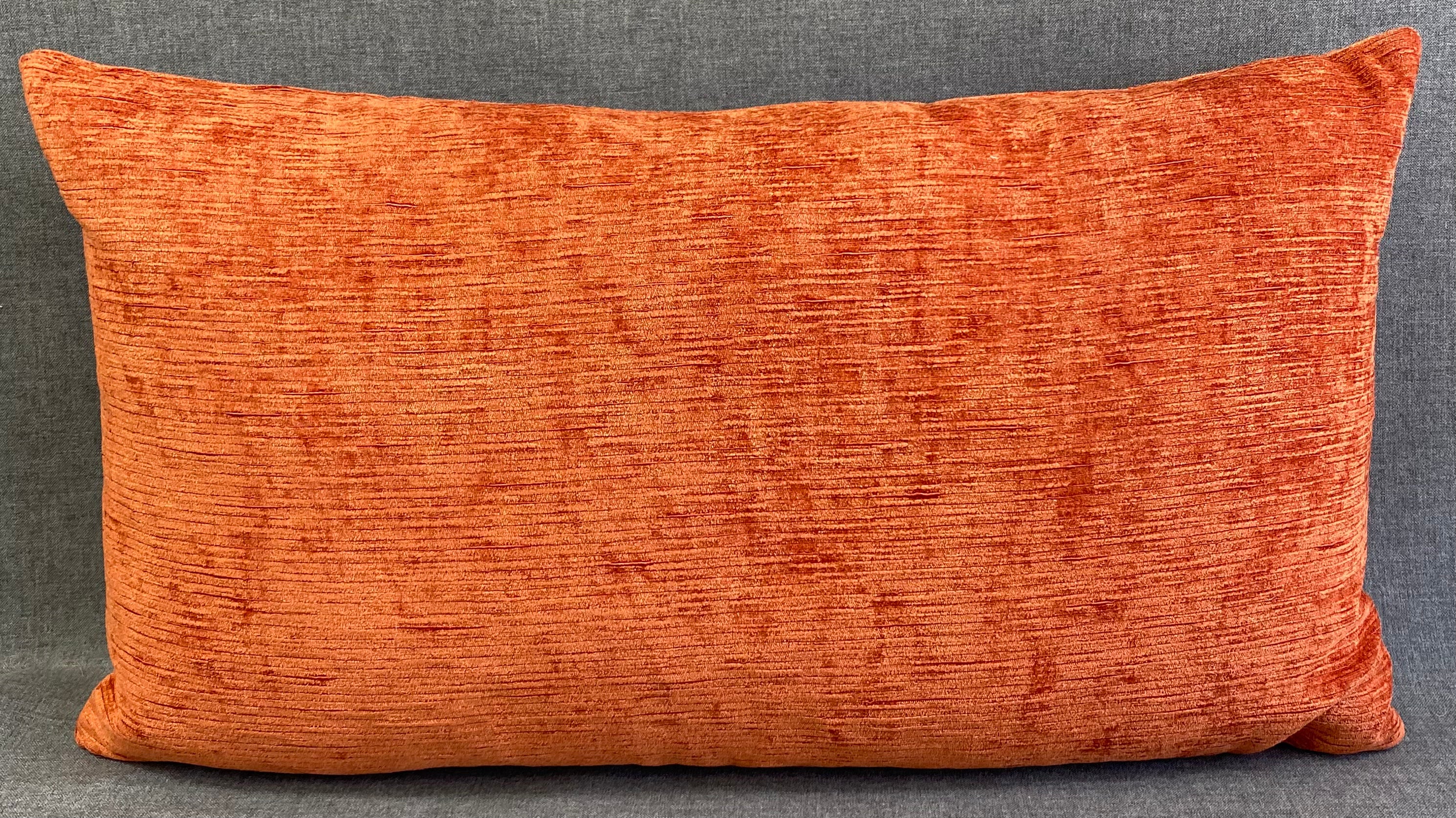 Luxury Lumbar Pillow - 24" x 14" - Empress Casandra Orange