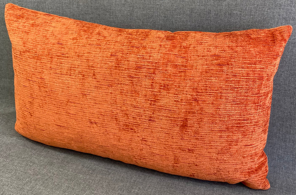 Luxury Lumbar Pillow - 24" x 14" - Empress Casandra Orange