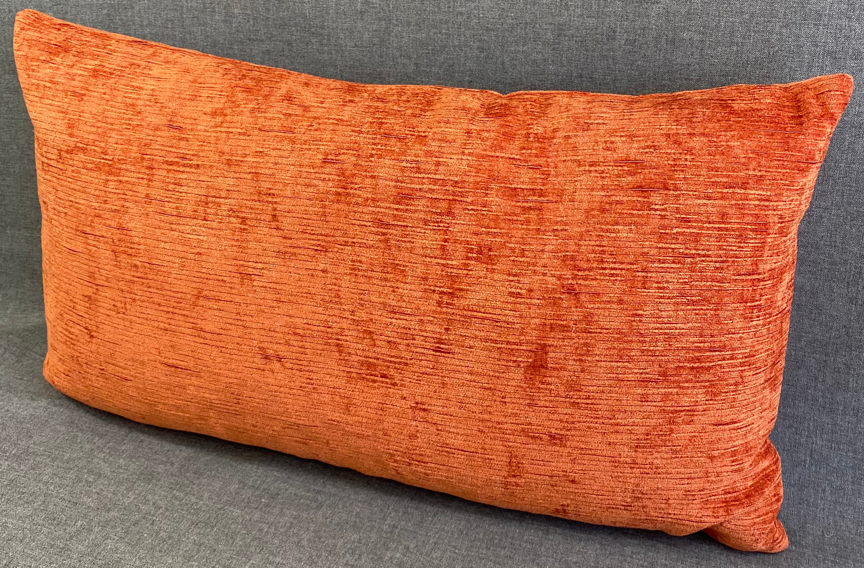 Luxury Lumbar Pillow - 24" x 14" - Empress Casandra Orange