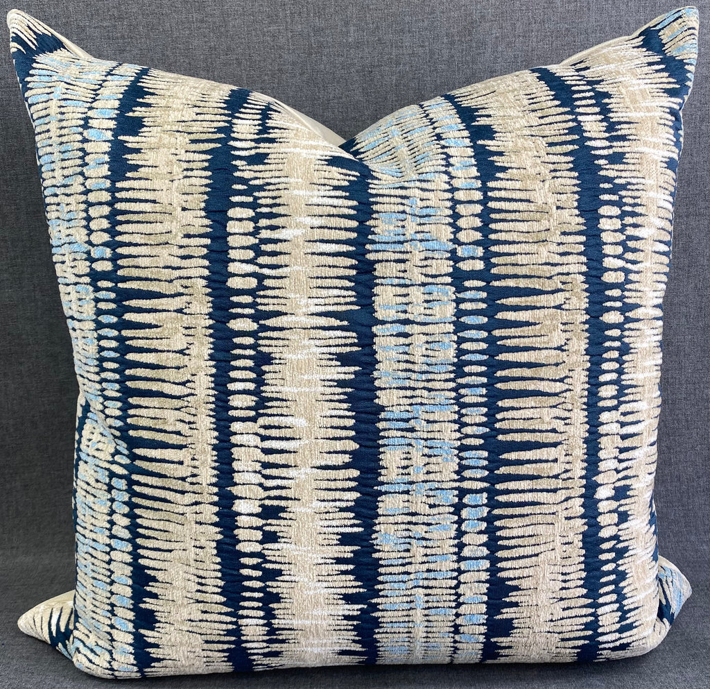 Luxury Pillow 24' x 24"- Zorro Indigo