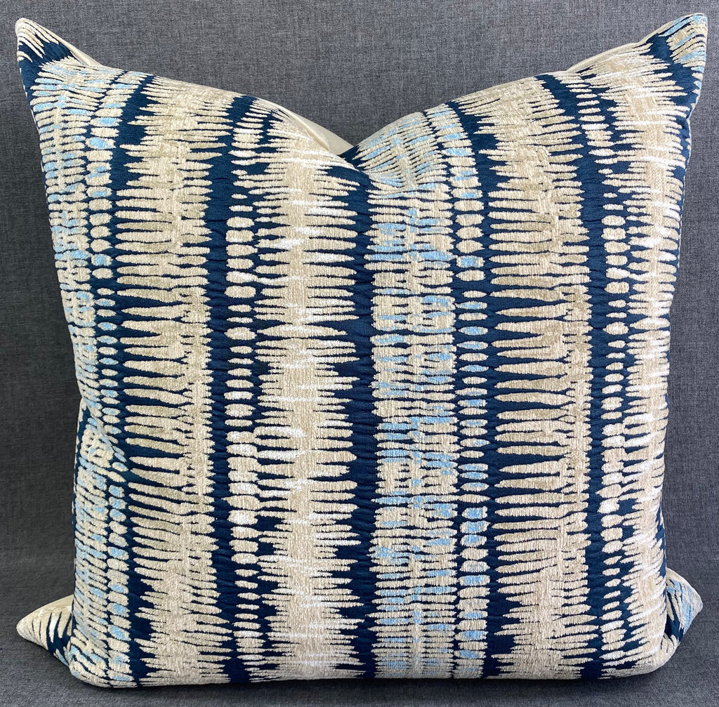 Luxury Pillow 24' x 24"- Zorro Indigo