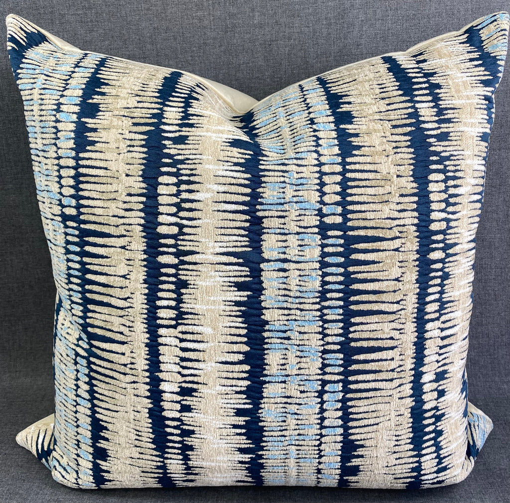 Luxury Pillow 24' x 24"- Zorro Indigo