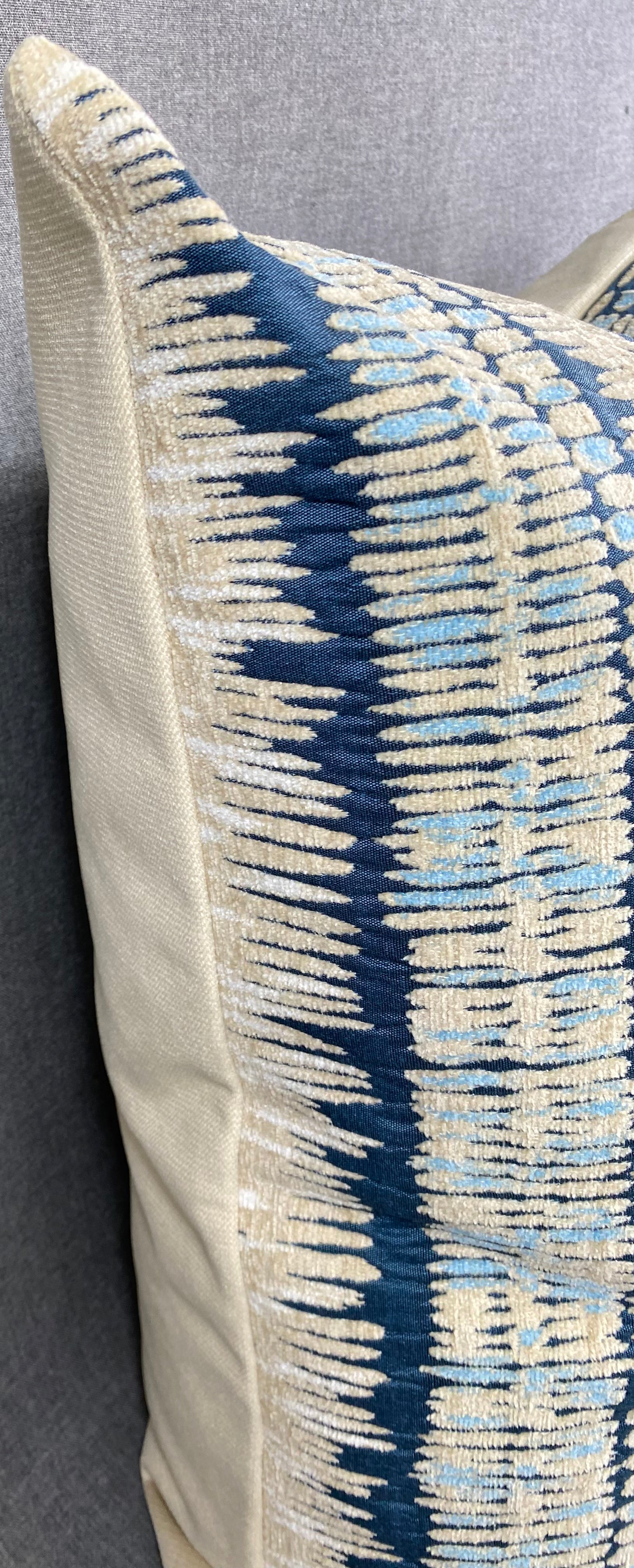 Luxury Pillow 24' x 24"- Zorro Indigo