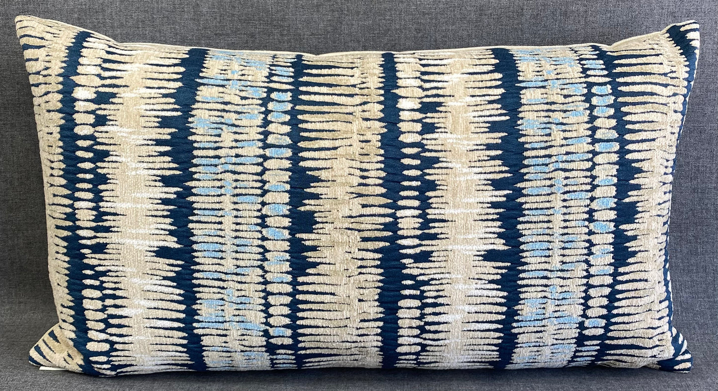 Luxury Lumbar Pillow - 24" x 14" -  Zorro-Indigo