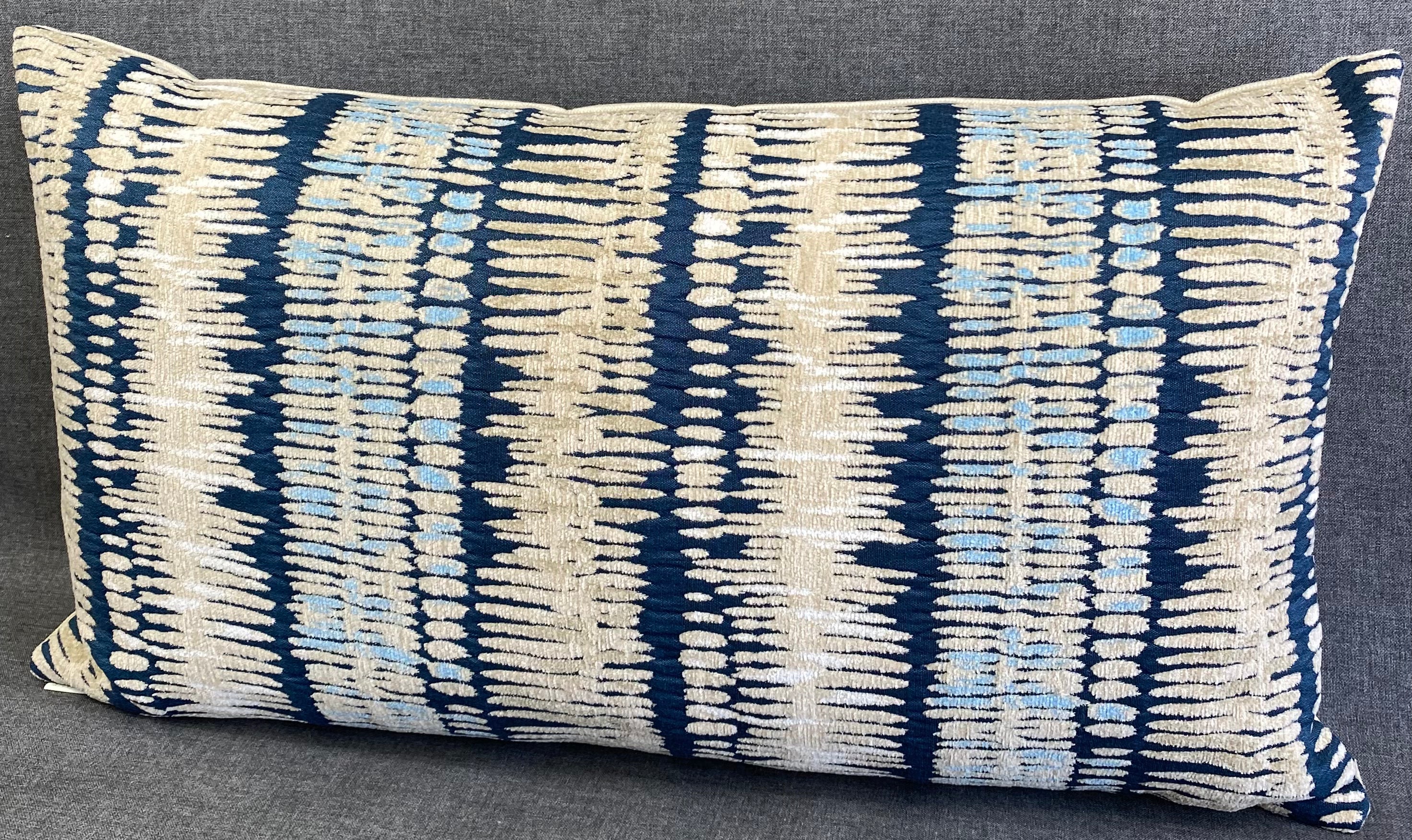 Luxury Lumbar Pillow – 24" × 14" – Zoro Indigo