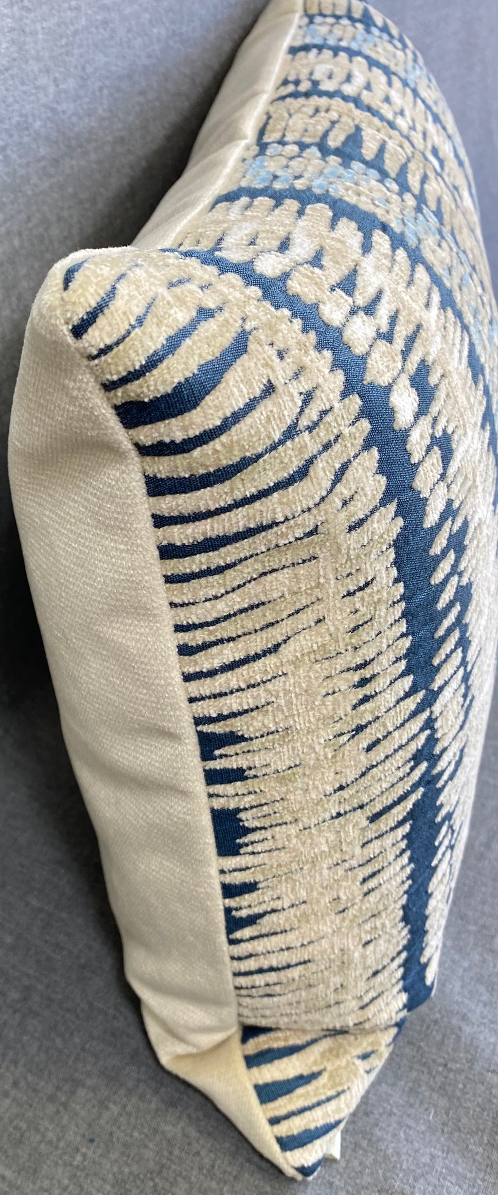 Luxury Lumbar Pillow – 24" × 14" – Zoro Indigo