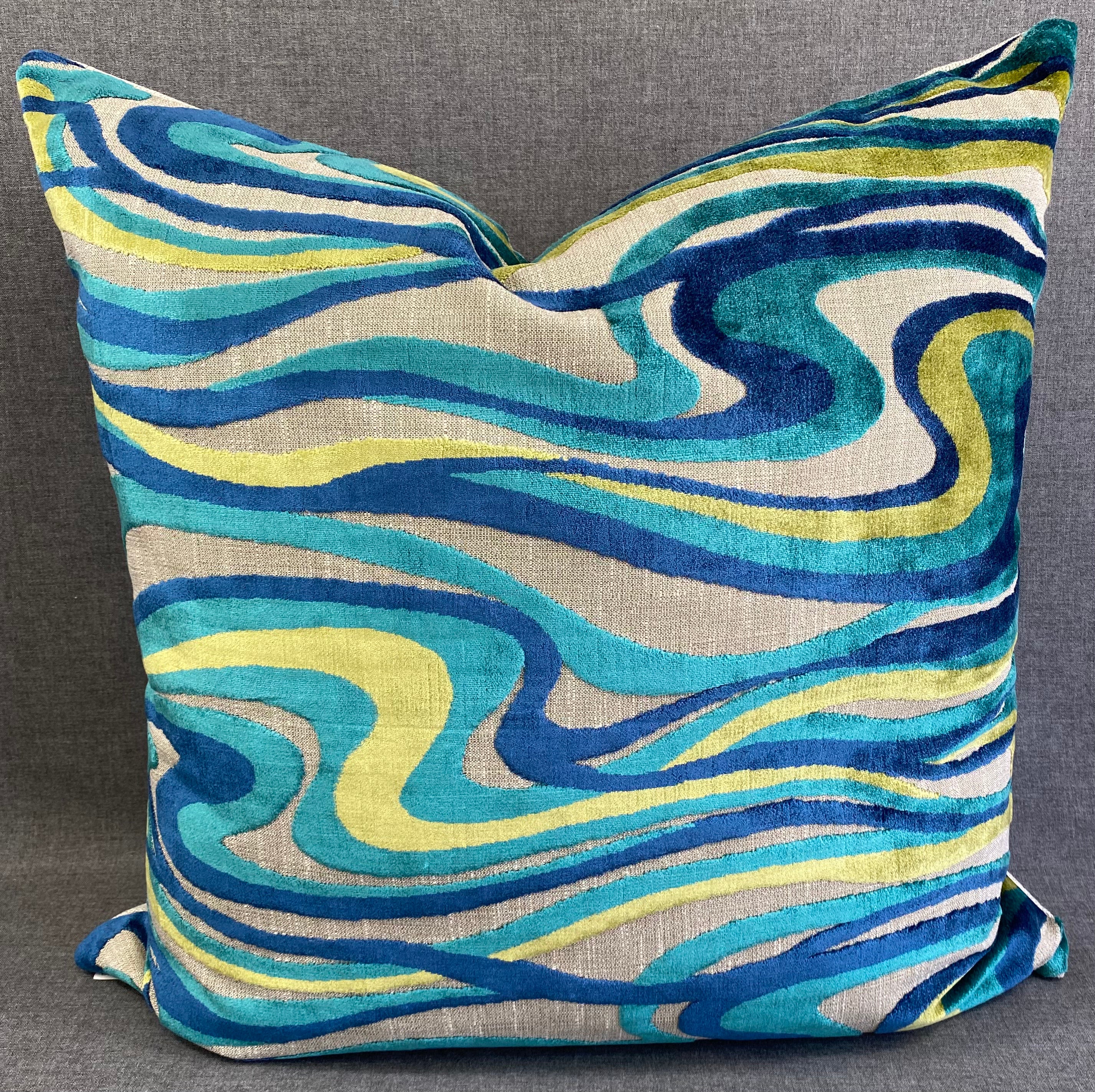 Luxury Pillow - 24" x 24" - Sway Blue