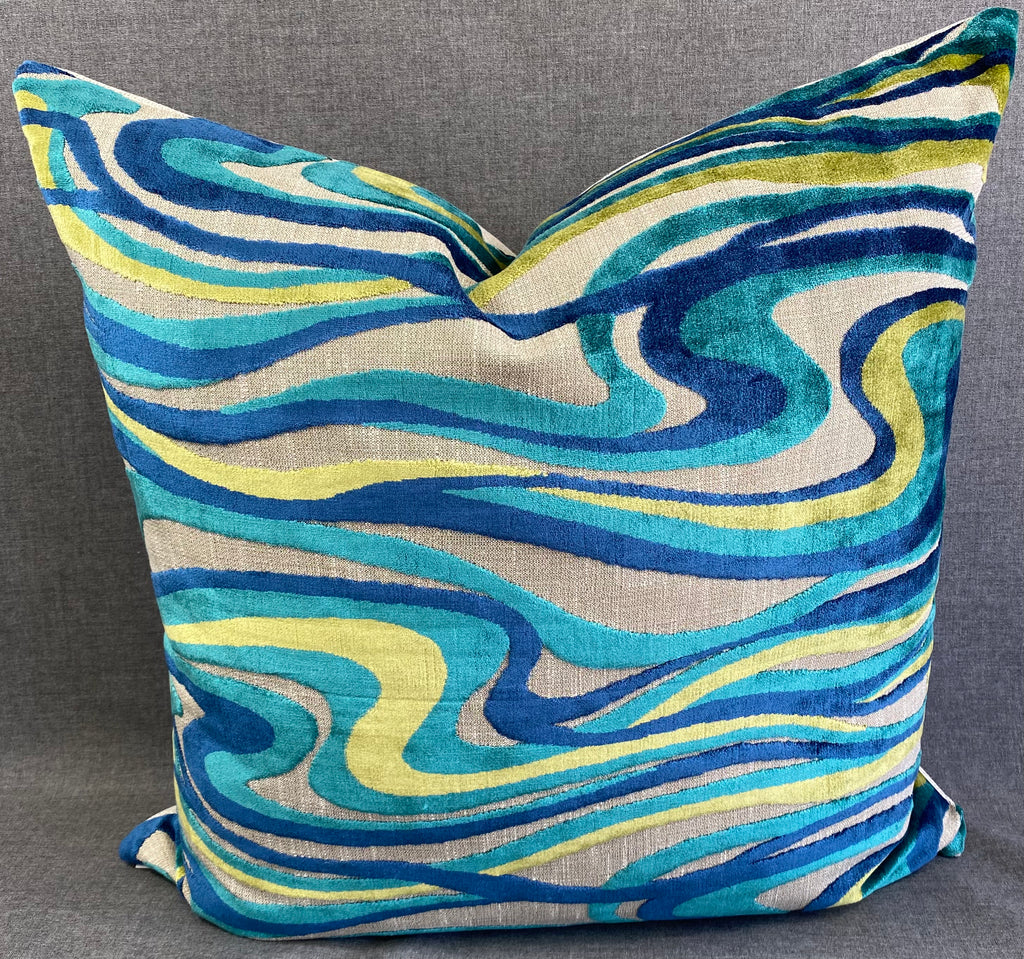 Luxury Pillow - 24" x 24" - Sway Blue