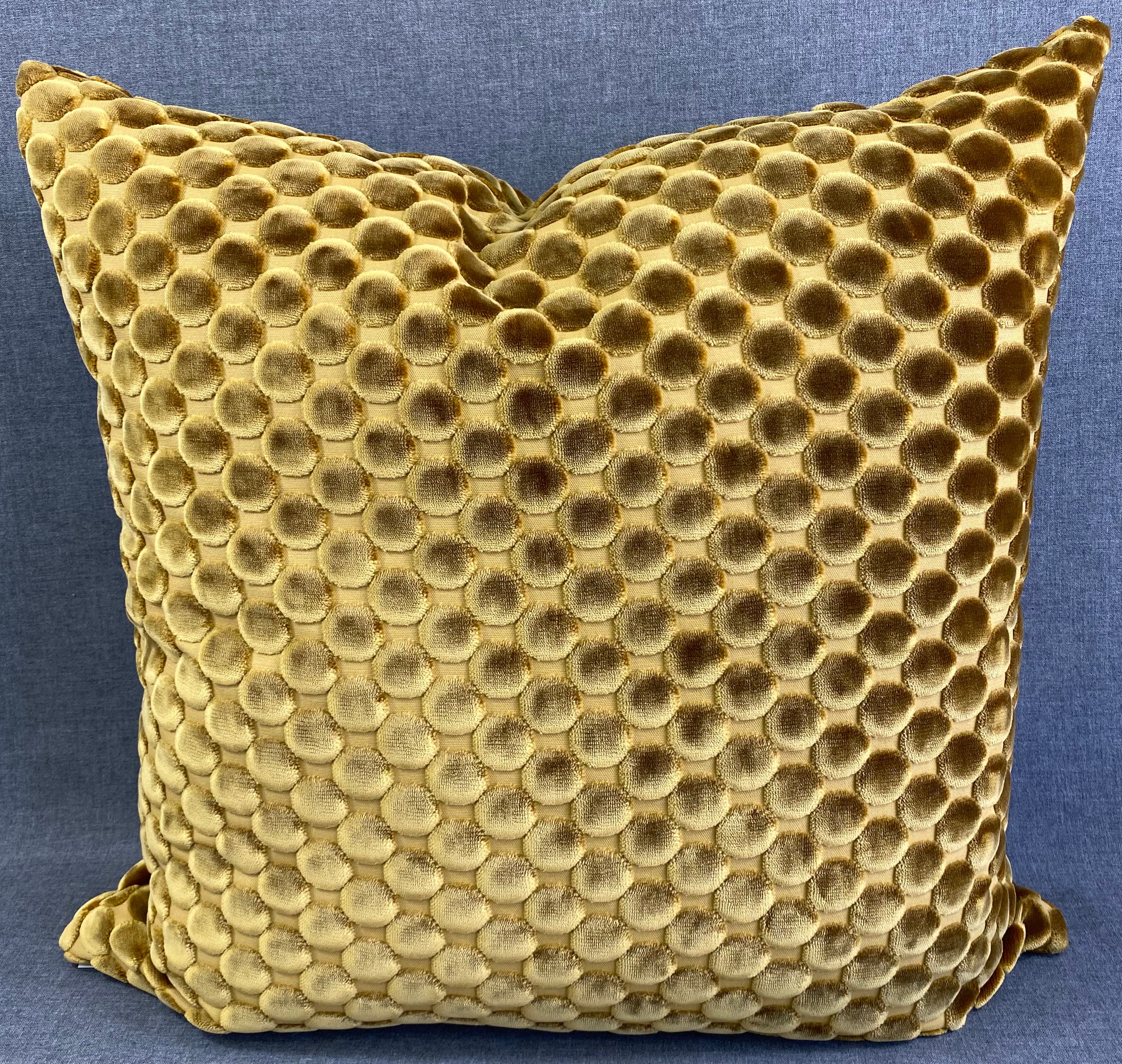 Luxury Pillow – 24" × 24" – Dance Ochre