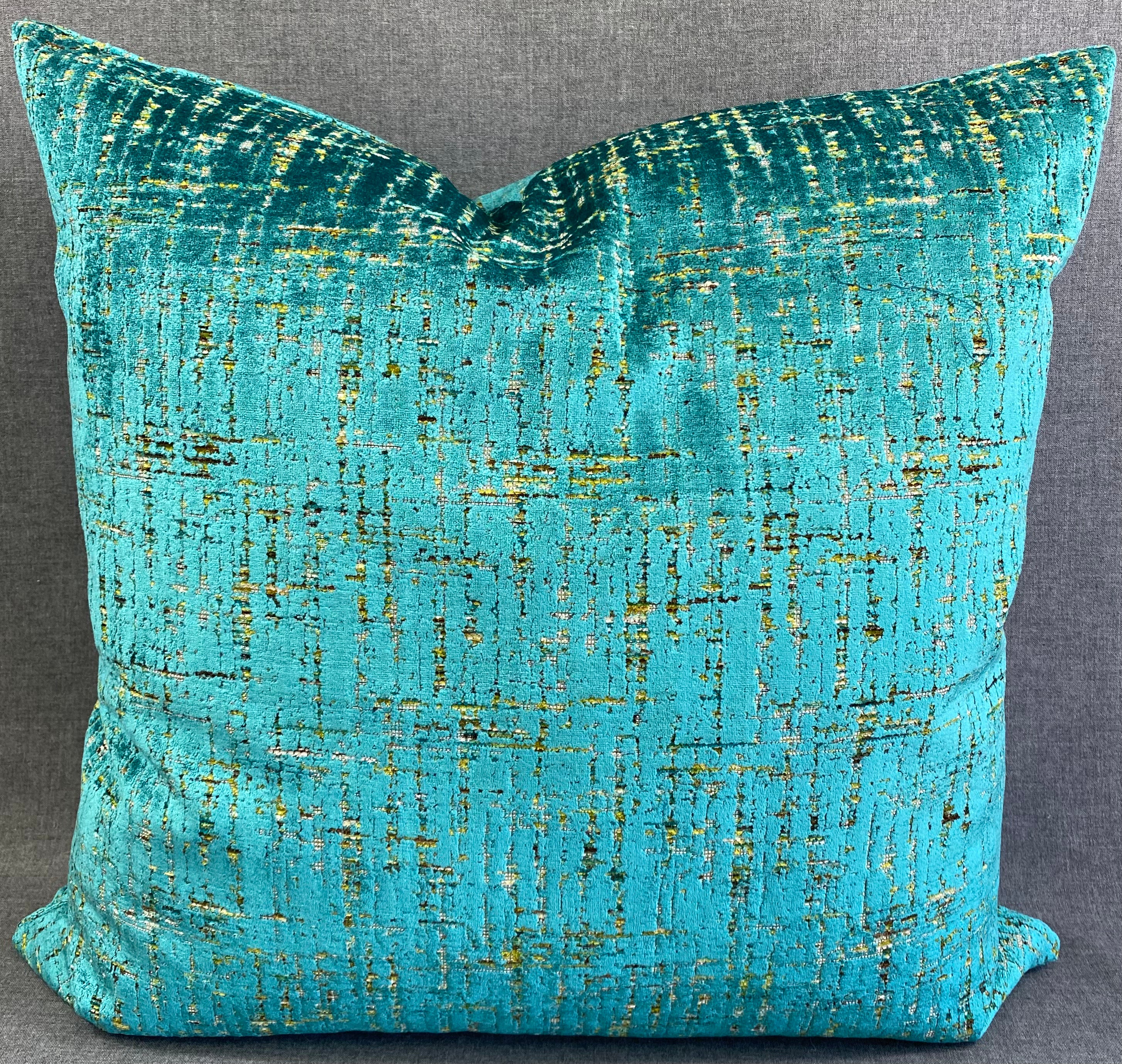 Luxury Pillow - 24" x 24"- Moonstruck Peacock