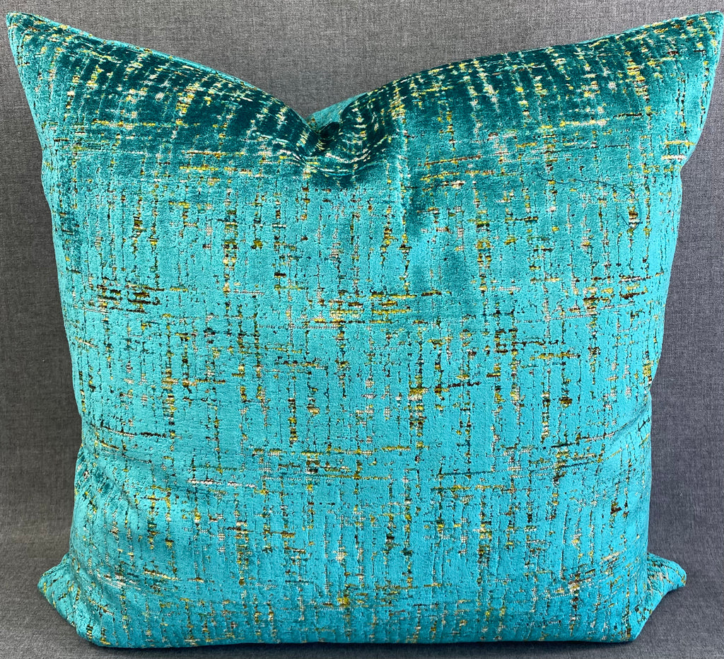 Luxury Pillow - 24" x 24"- Moonstruck Peacock