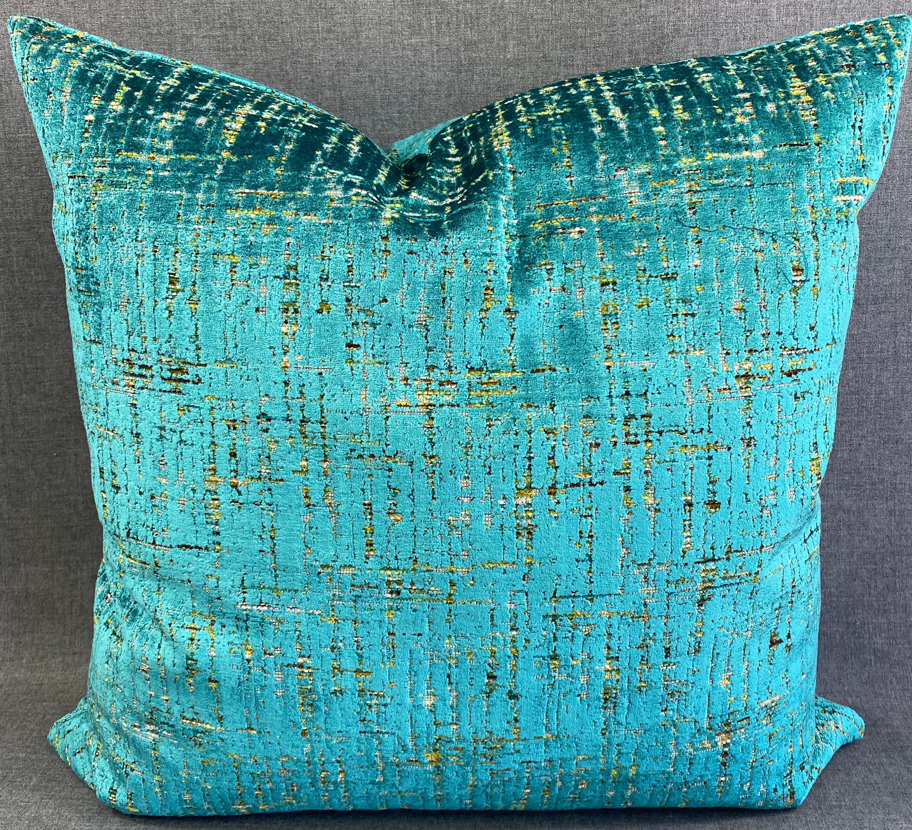 Luxury Pillow - 24" x 24"- Moonstruck Peacock