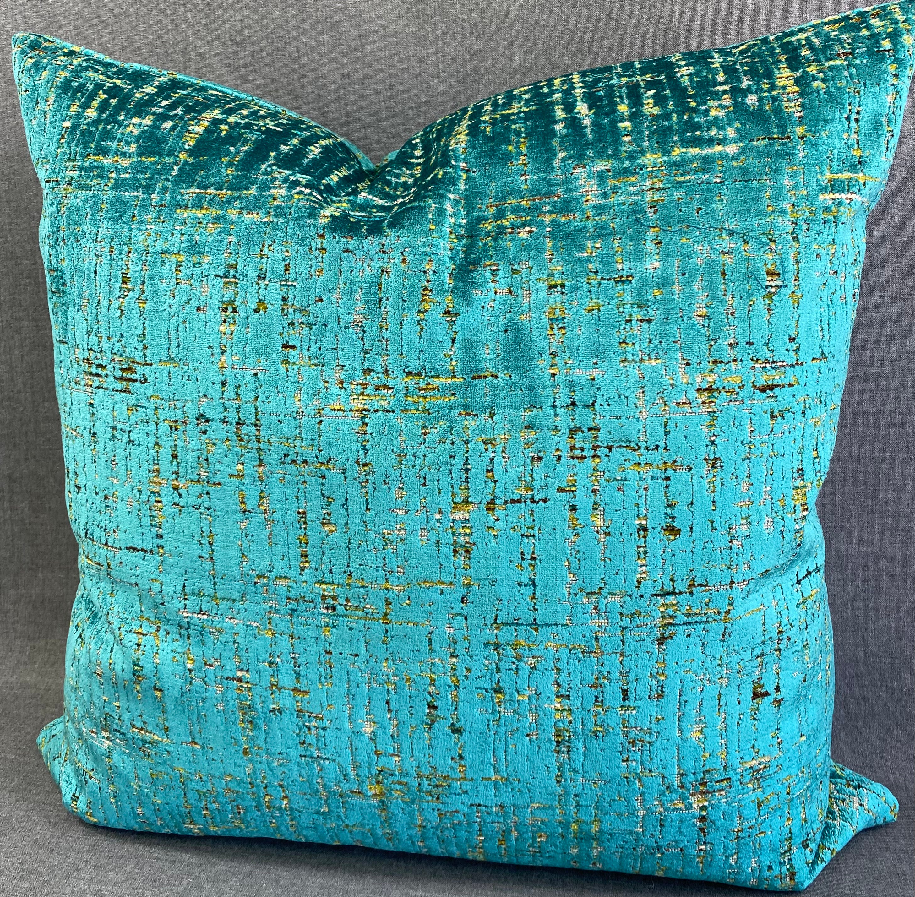 Luxury Pillow - 24" x 24"- Moonstruck Peacock