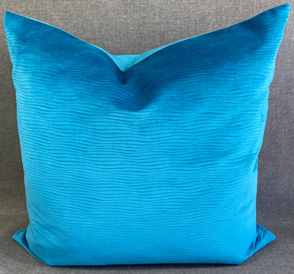 Luxury Pillow - 24” x 24” - Stream Peacock