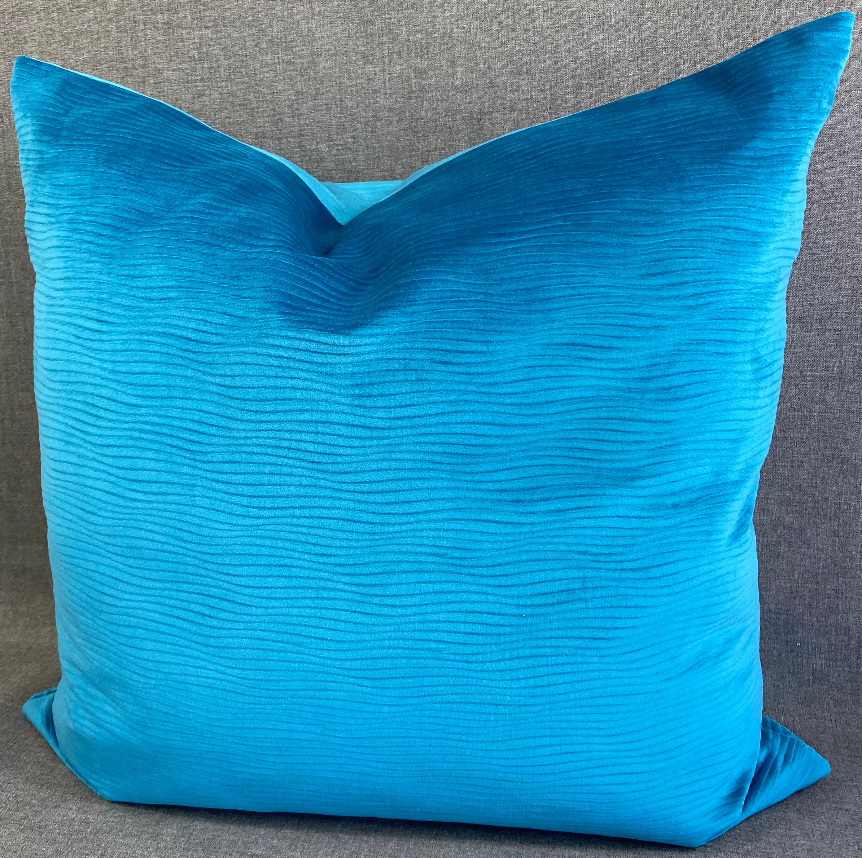Luxury Pillow - 24” x 24” - Stream Peacock