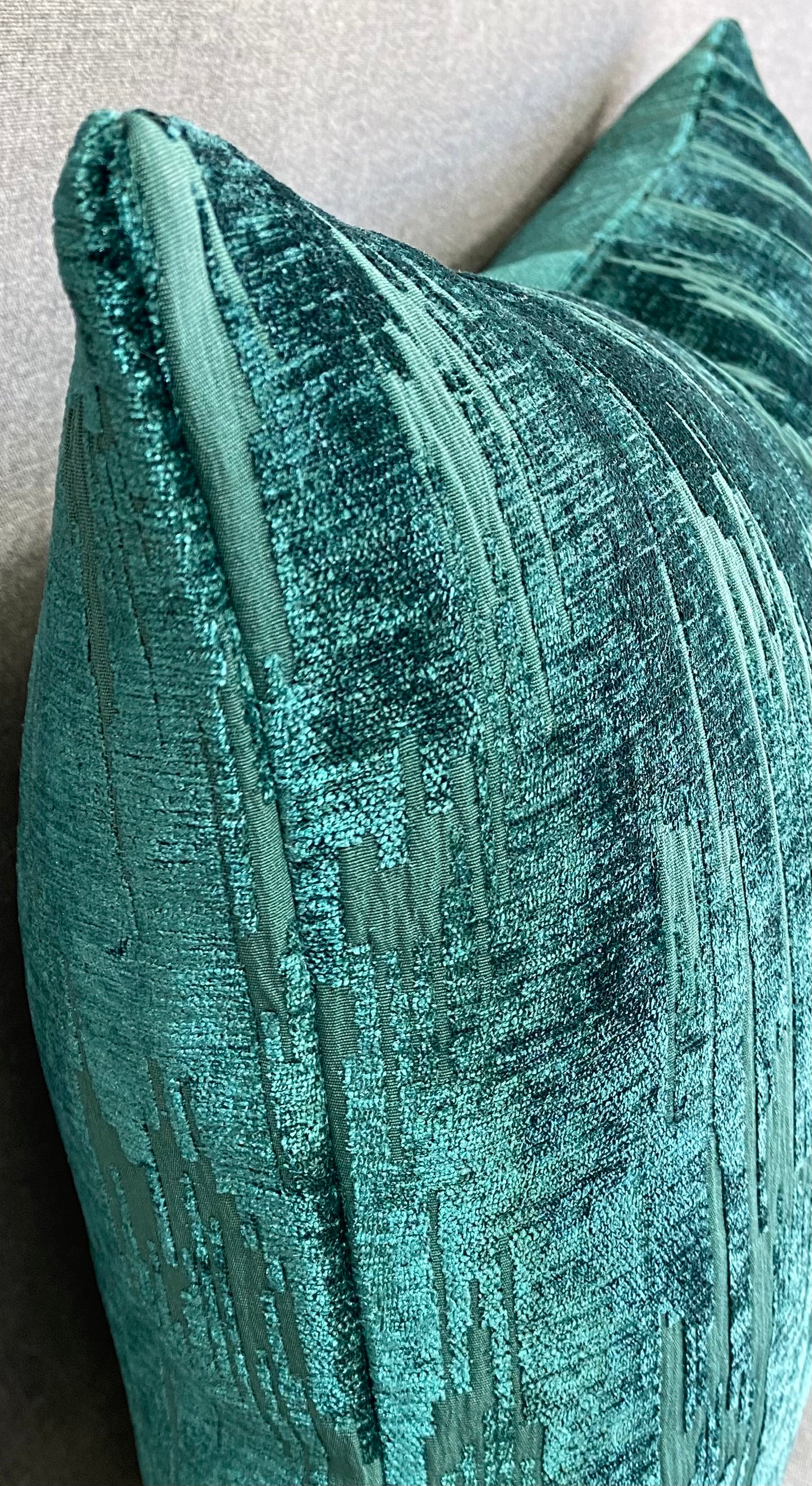 Luxury Lumbar Pillow- 24" x 14"- Niagara Teal