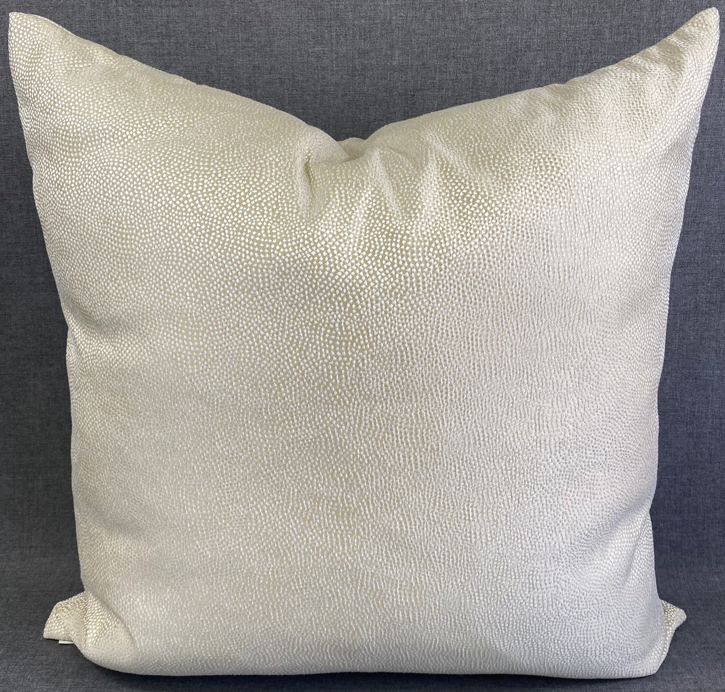 Luxury Pillow -  24" x 24" -  Whimsical Ivory