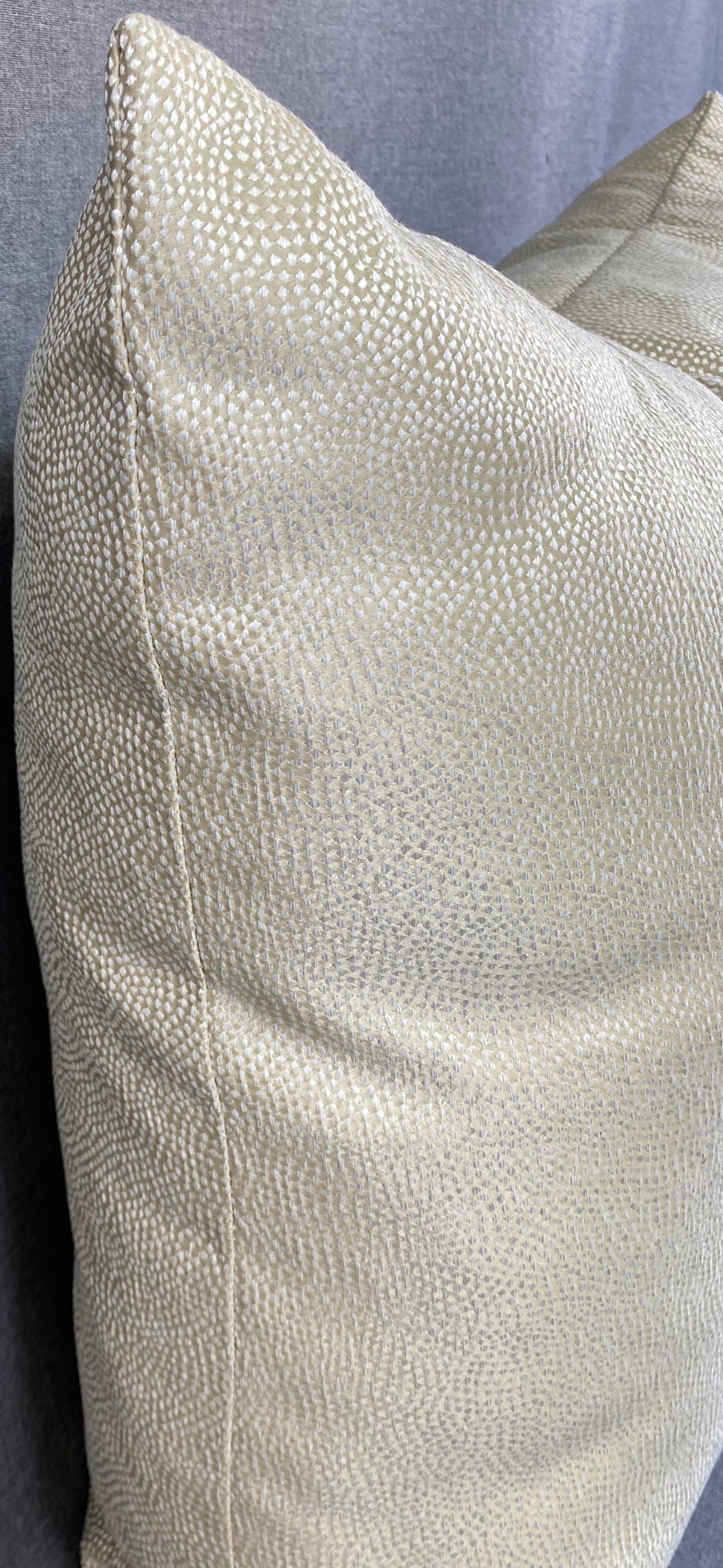 Luxury Pillow -  24" x 24" -  Whimsical Ivory